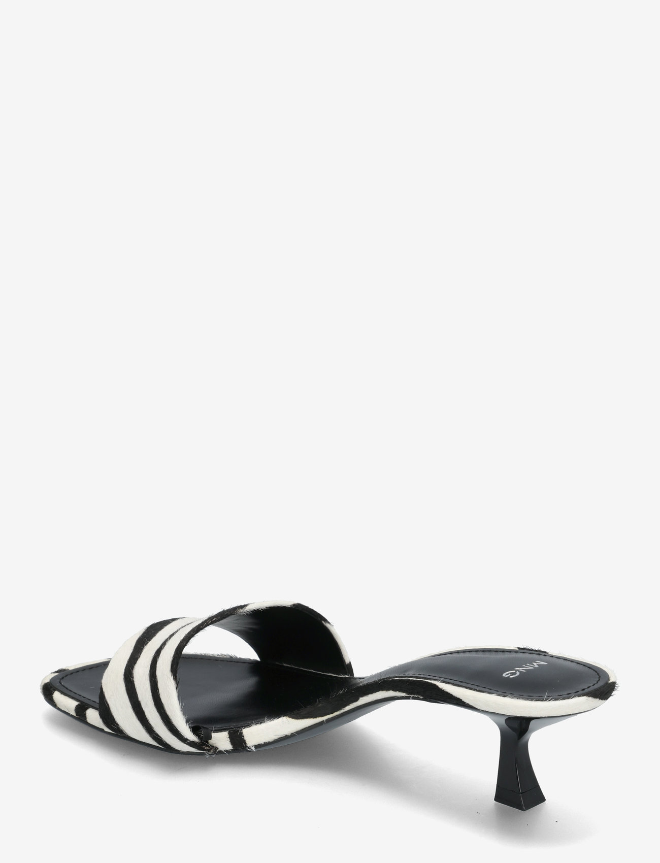 Mango - Zebra-print fur sandals - lahtised kontsakingad - white - 2