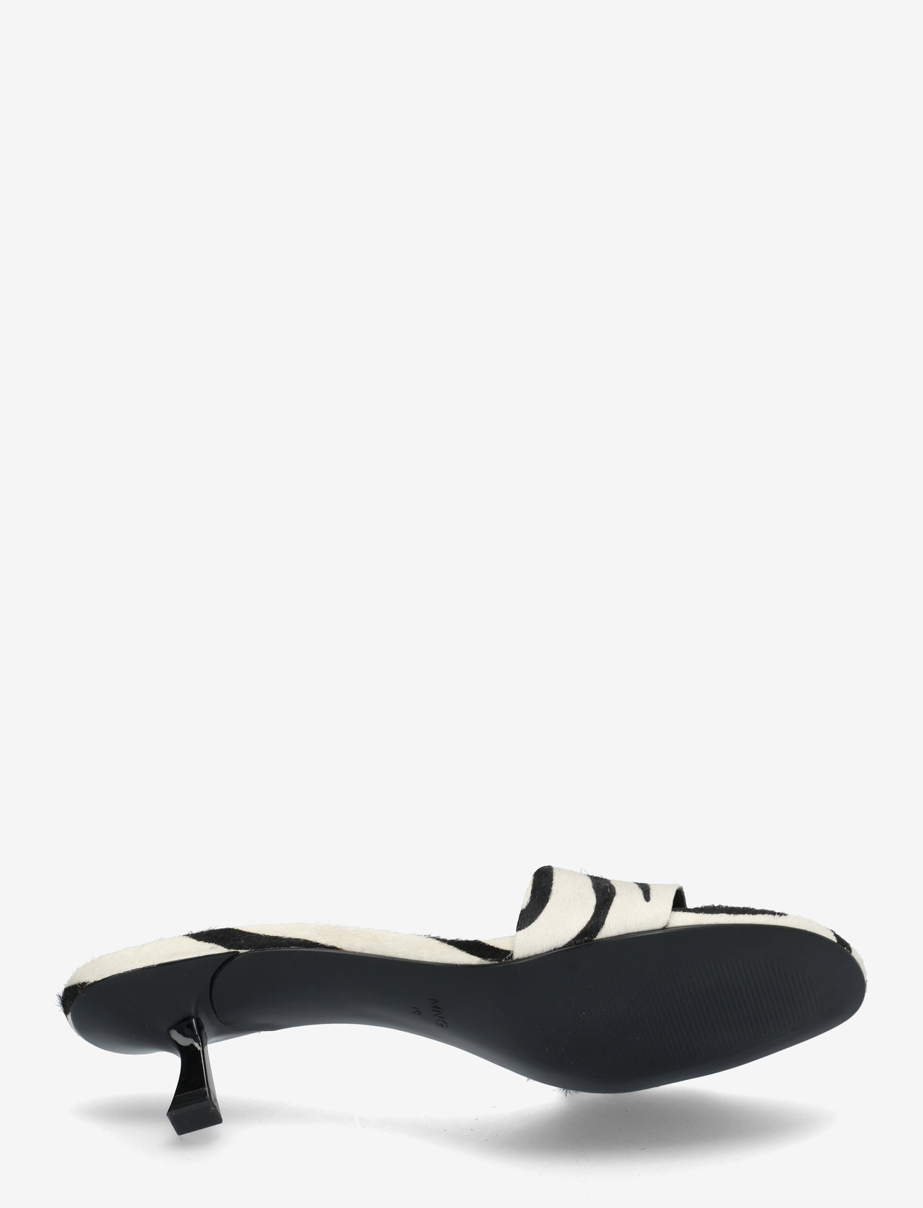 Mango - Zebra-print fur sandals - lahtised kontsakingad - white - 4