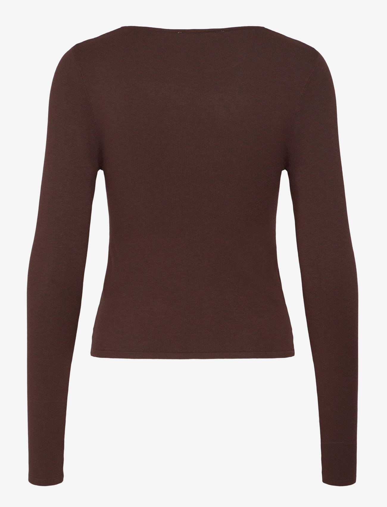 Mango - Fine-knit fitted sweater - stickade tröjor - dark brown - 2