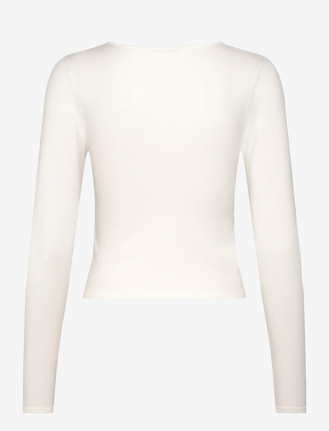 Mango - Fine-knit fitted sweater - pullover - light beige - 2