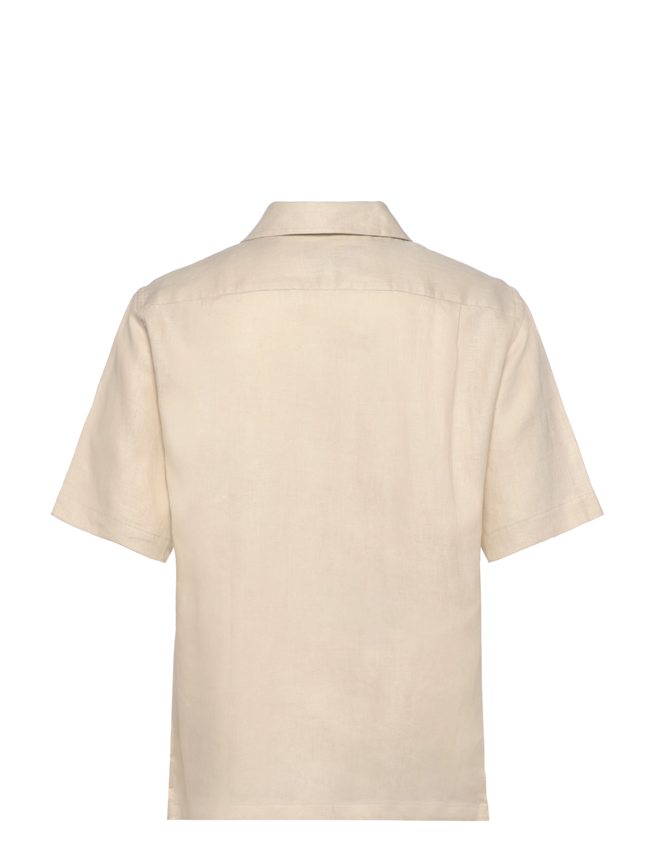 Mango - 100% linen bowling-collar shirt - linasest riidest särgid - light beige - 1