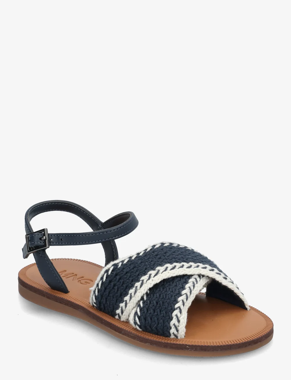Mango - Criss-cross straps sandals - sandaler - medium blue - 0