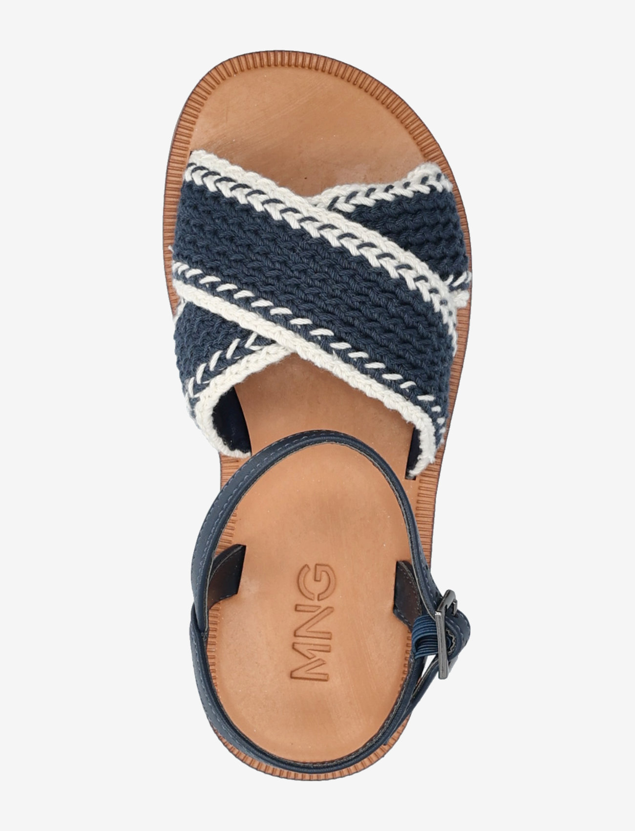 Mango - Criss-cross straps sandals - laveste priser - medium blue - 3