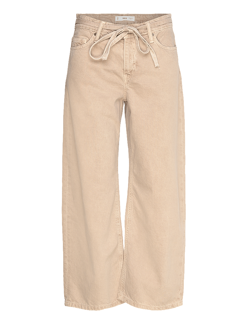 Mango - Balloon jeans with belt - mom-jeans - lt pastel brown - 1
