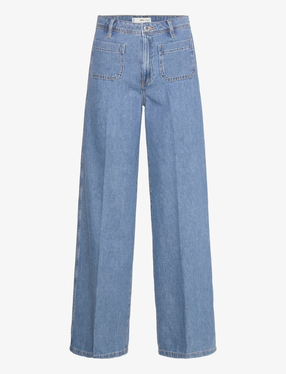 Mango - Wide leg jeans with pockets - hosen mit weitem bein - open blue - 1