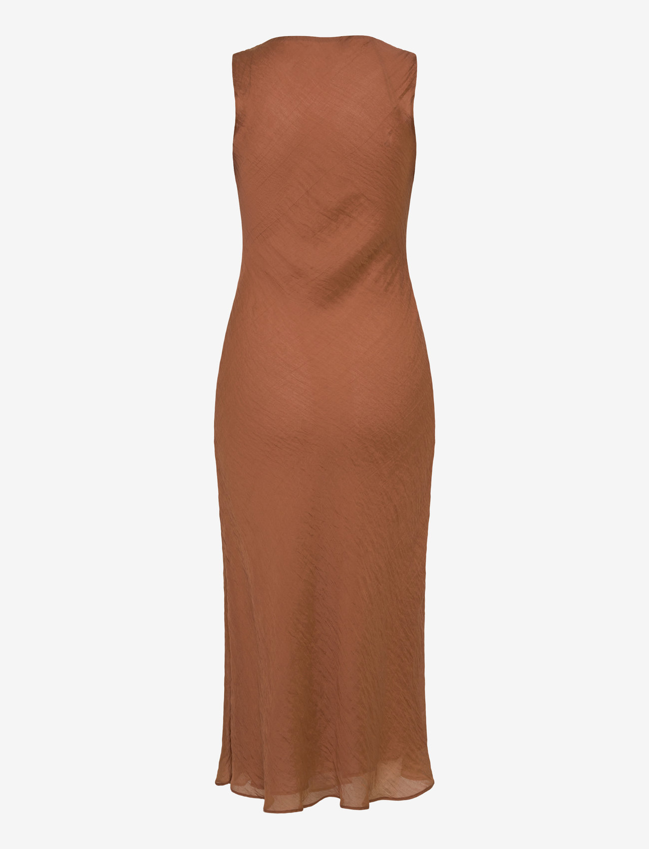 Mango - Draped-neck lyocell dress - cocktailkleider - brown - 2