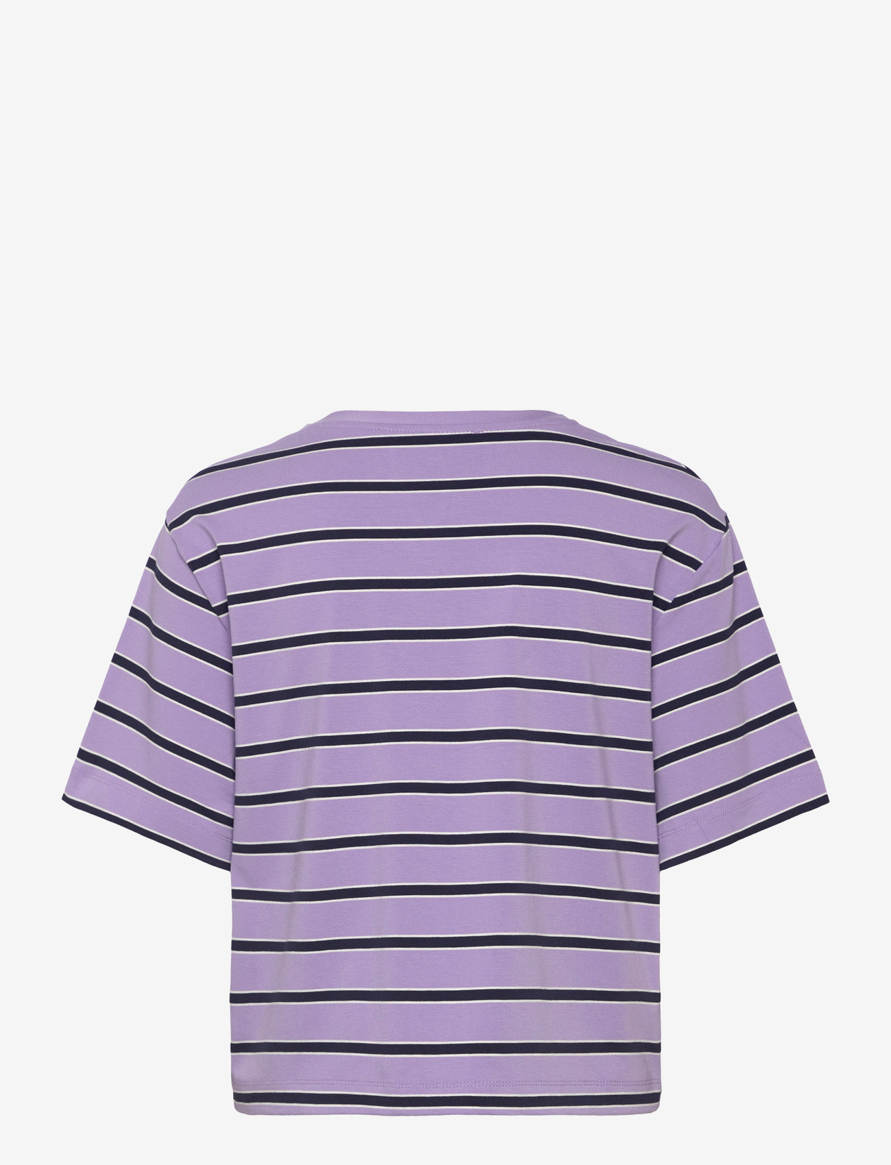 Mango - Striped oversized t-shirt - sügisesed riided - lt-pastel purple - 2