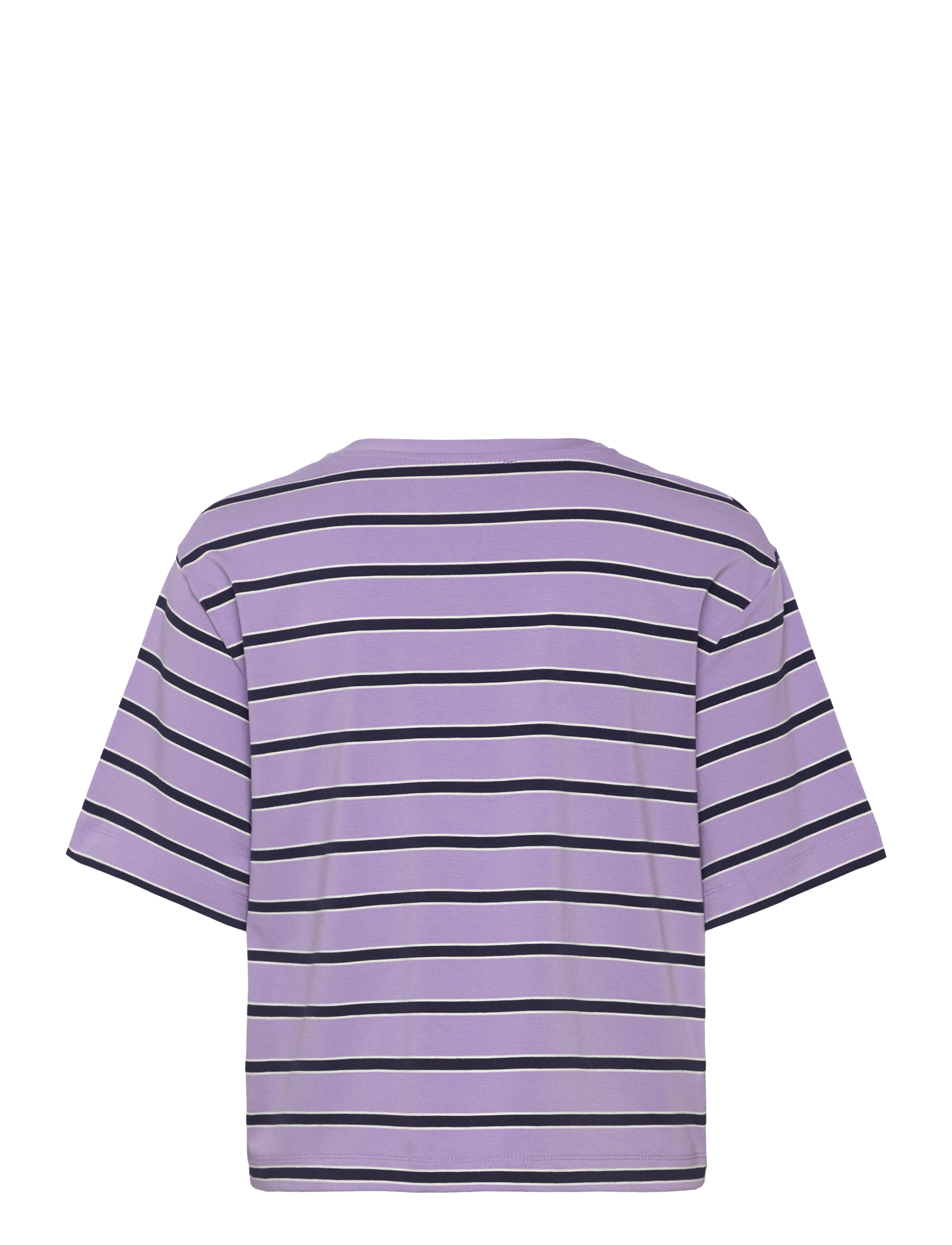 Mango - Striped oversized t-shirt - lt-pastel purple - 2