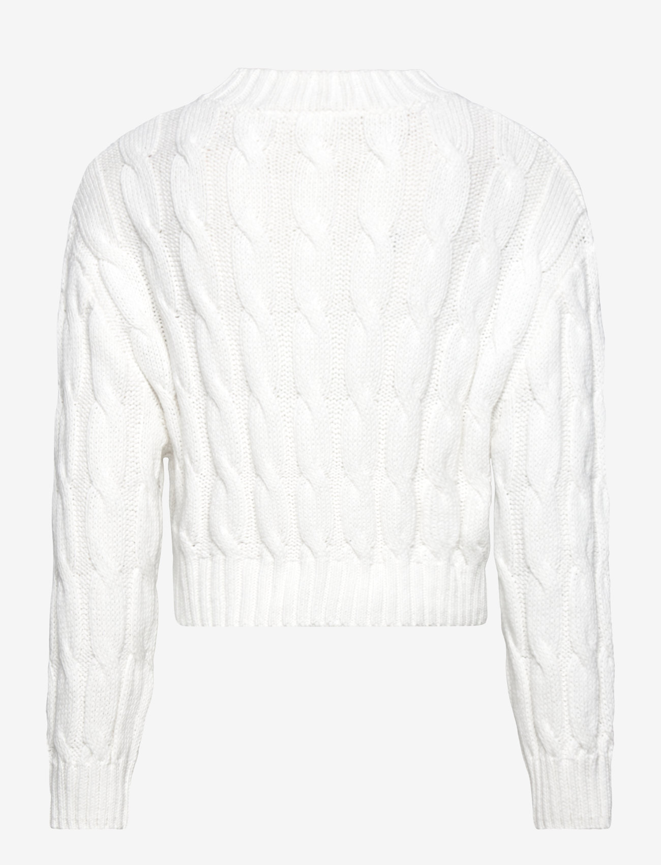 Mango - Braided knitted sweater - efterårstøj - light beige - 1