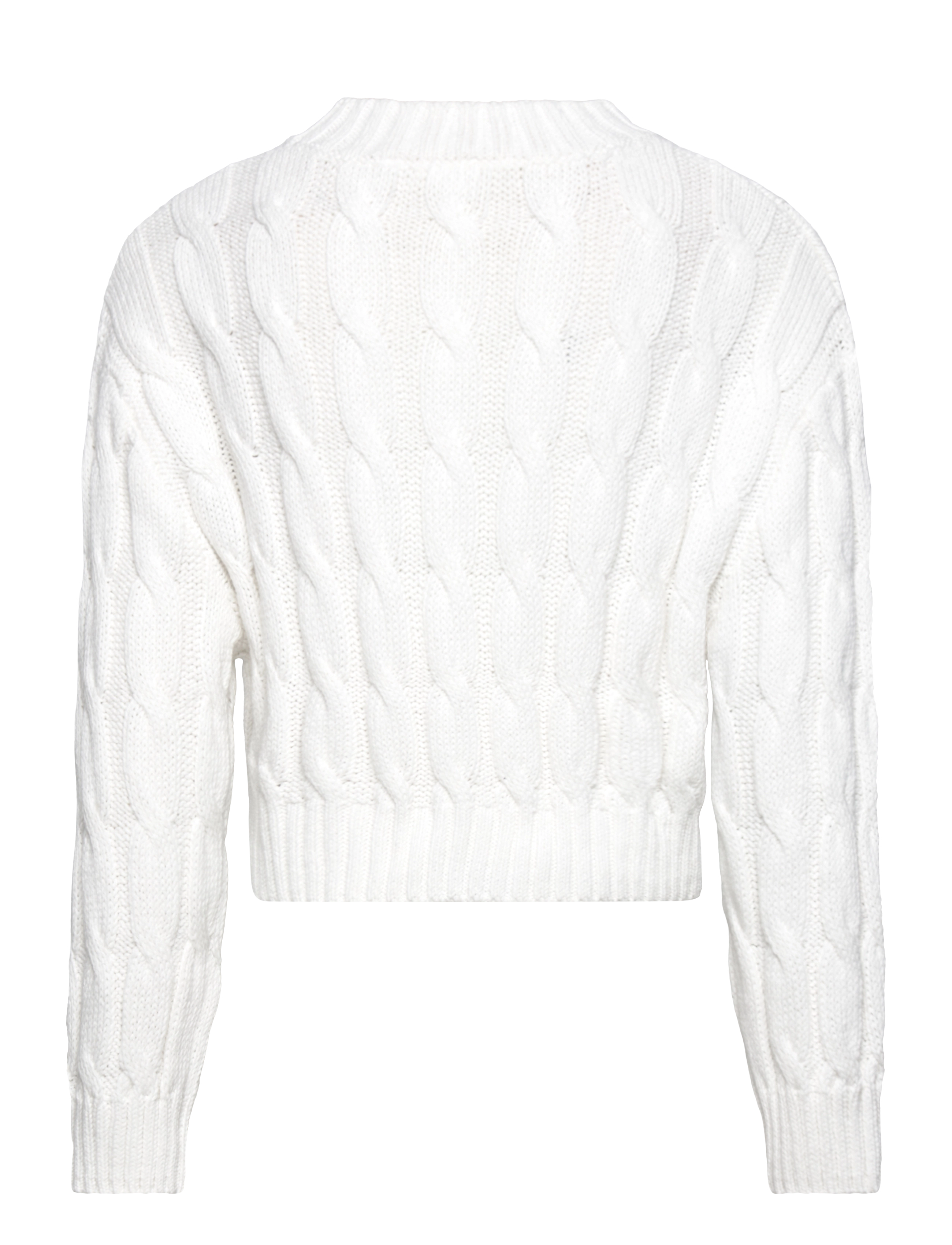 Mango - Braided knitted sweater - pullover - light beige - 1
