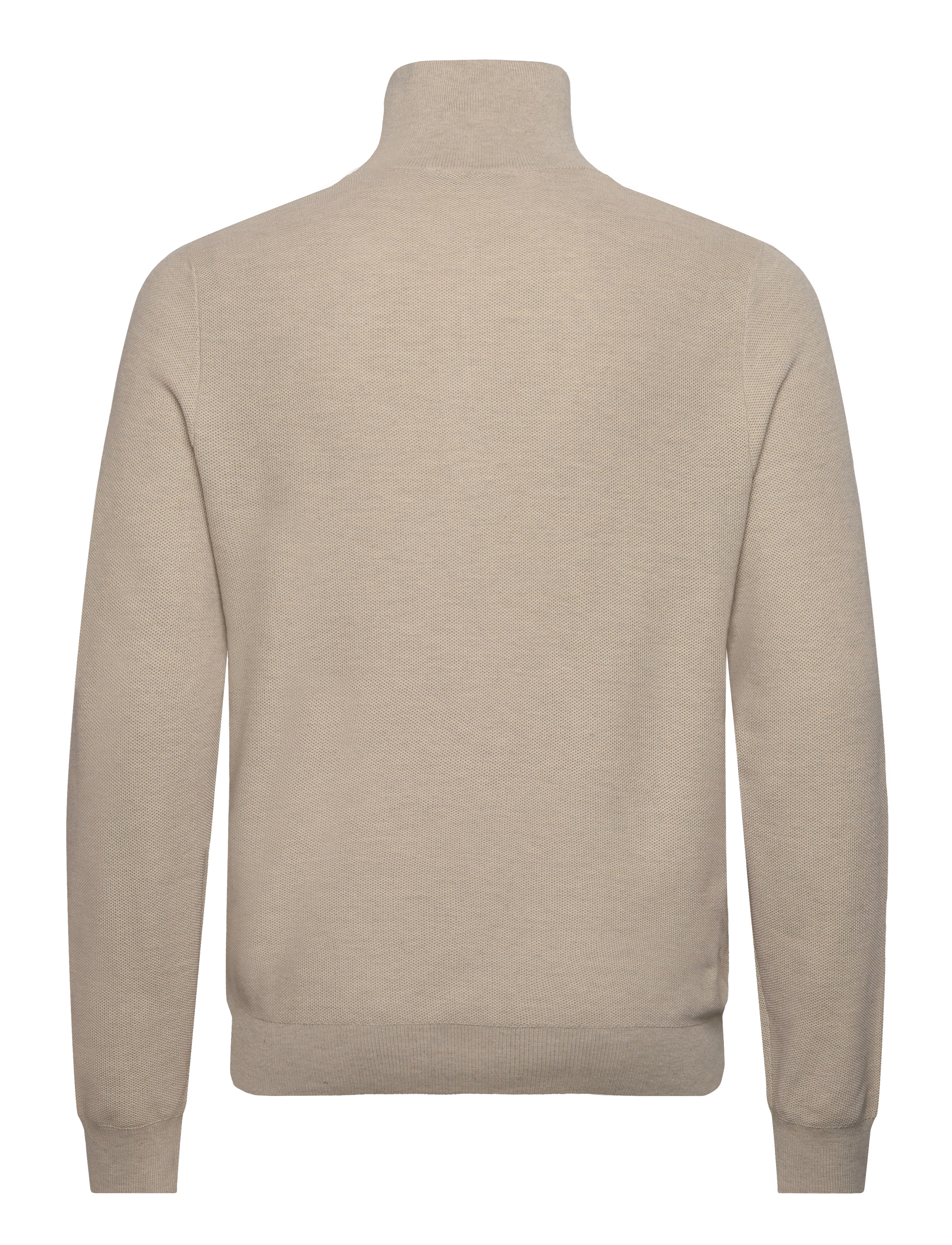 Mango - Microstructure sweater with zipper collar - laveste priser - lt pastel brown - 1