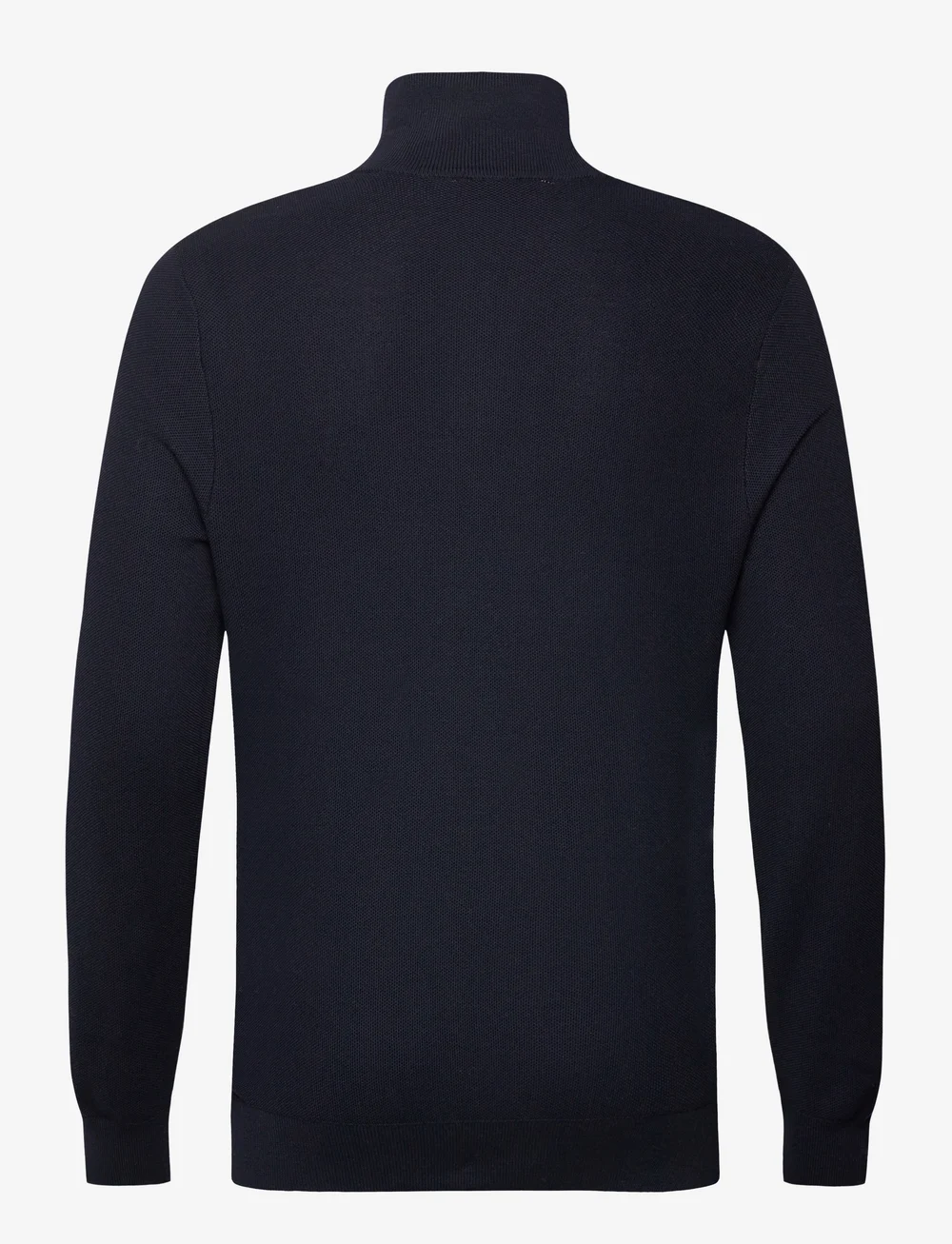 Mango - Microstructure sweater with zipper collar - pullover mit halbem reißverschluss - navy - 1