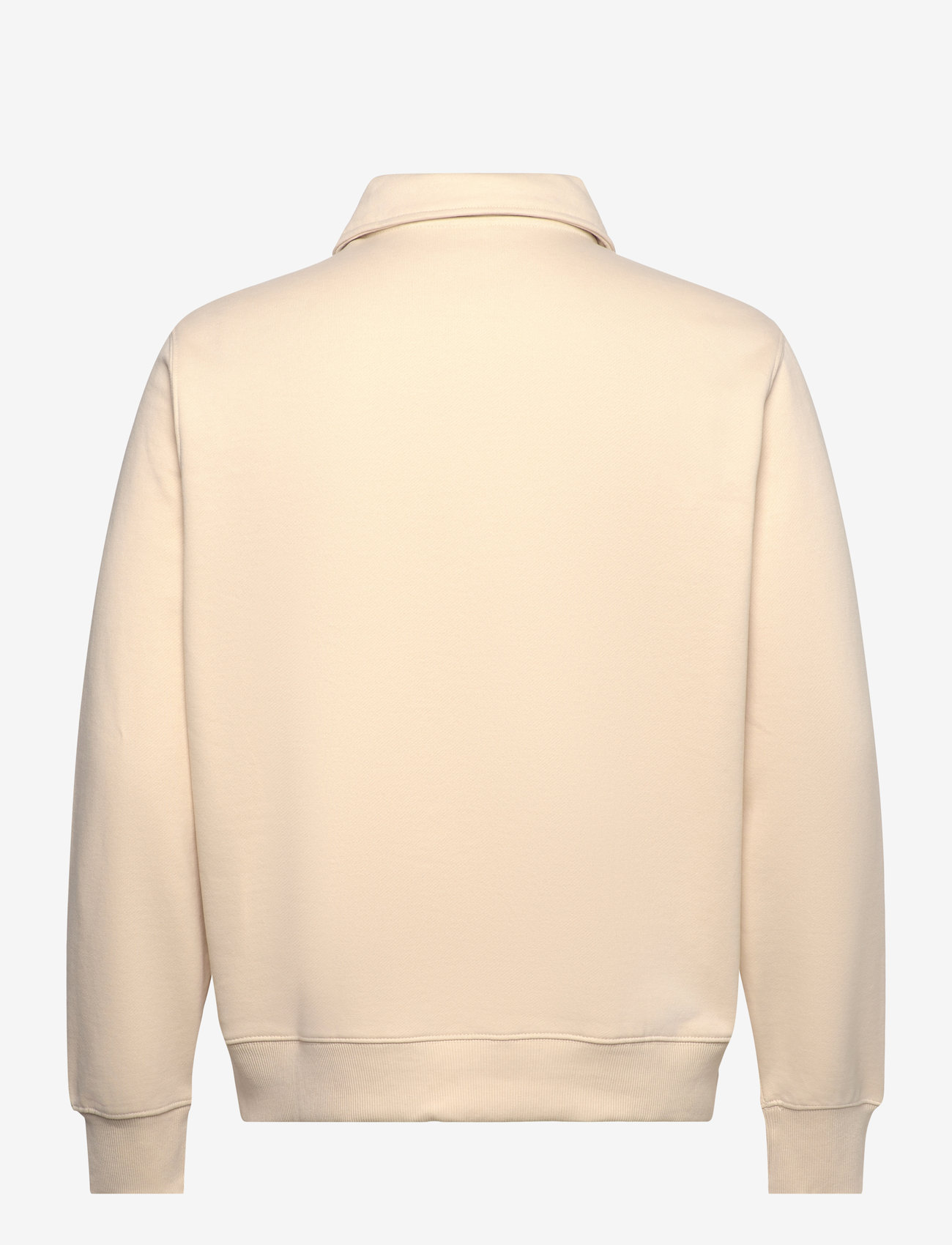 Mango - Brushed regular-fit polo sweatshirt - langærmede poloer - light beige - 1