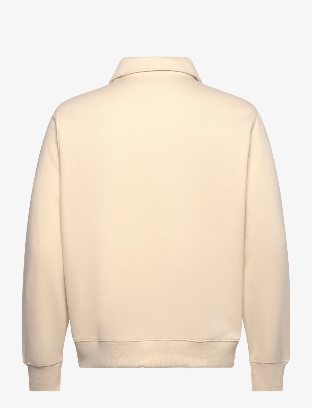 Mango - Brushed regular-fit polo sweatshirt - långärmade pikéer - light beige - 1