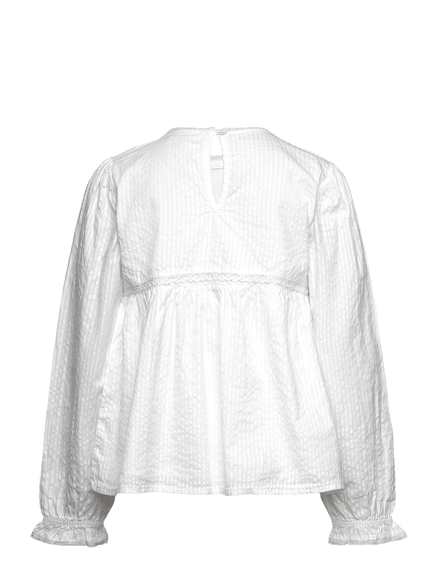 Mango - Embroidered details blouse - bluser & tunikaer - natural white - 1