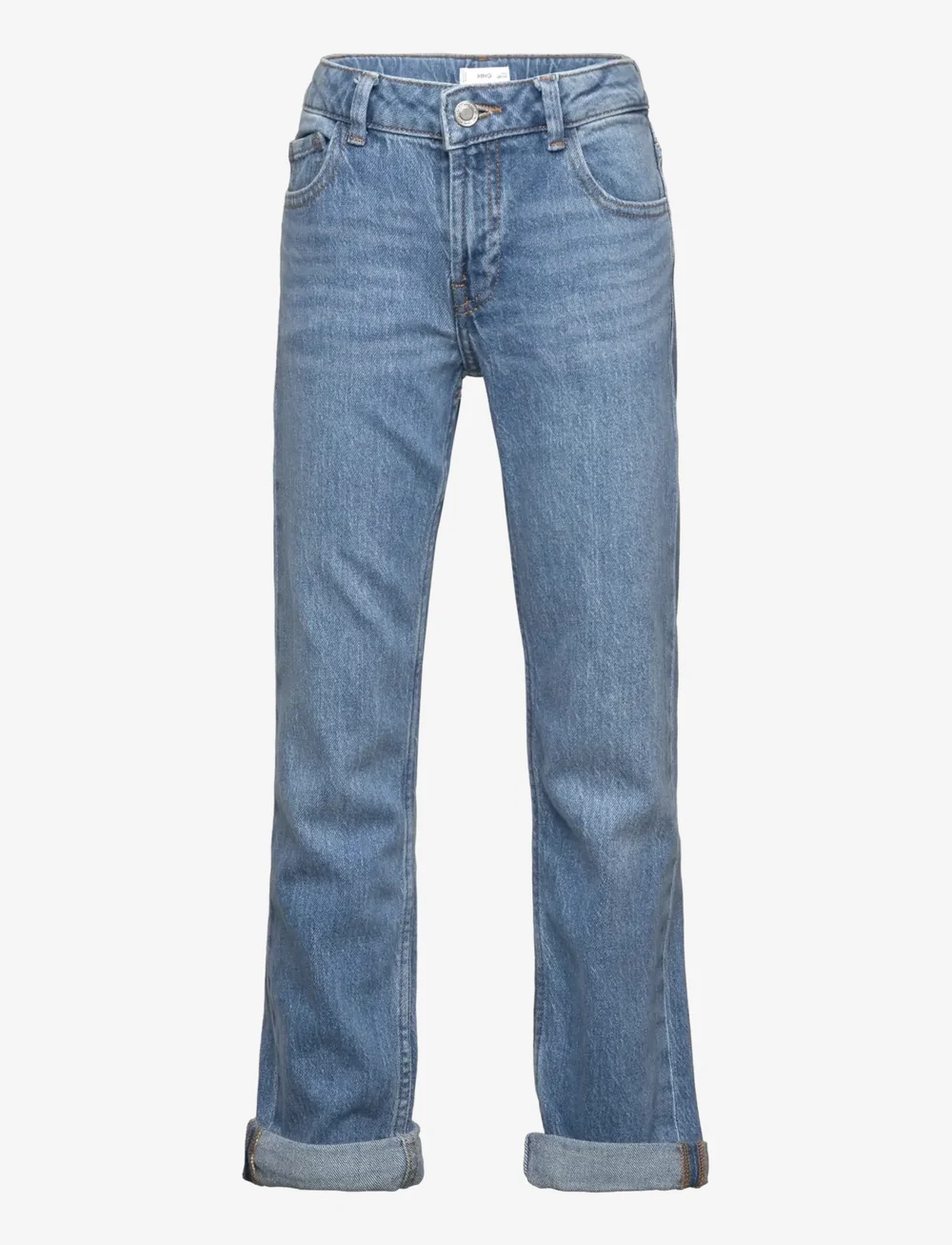 Mango - Straight jeans with turn-up - skinny jeans - open blue - 0