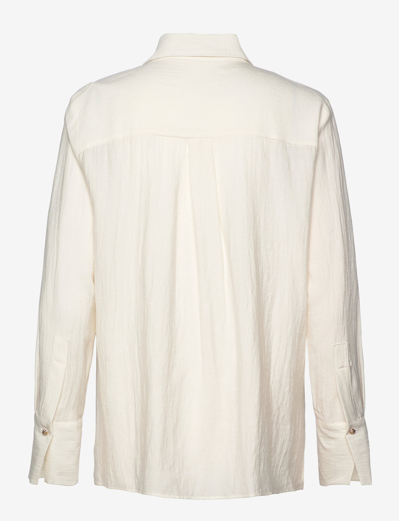 Mango - Fluid shirt with contrasting panel - langærmede bluser - natural white - 1