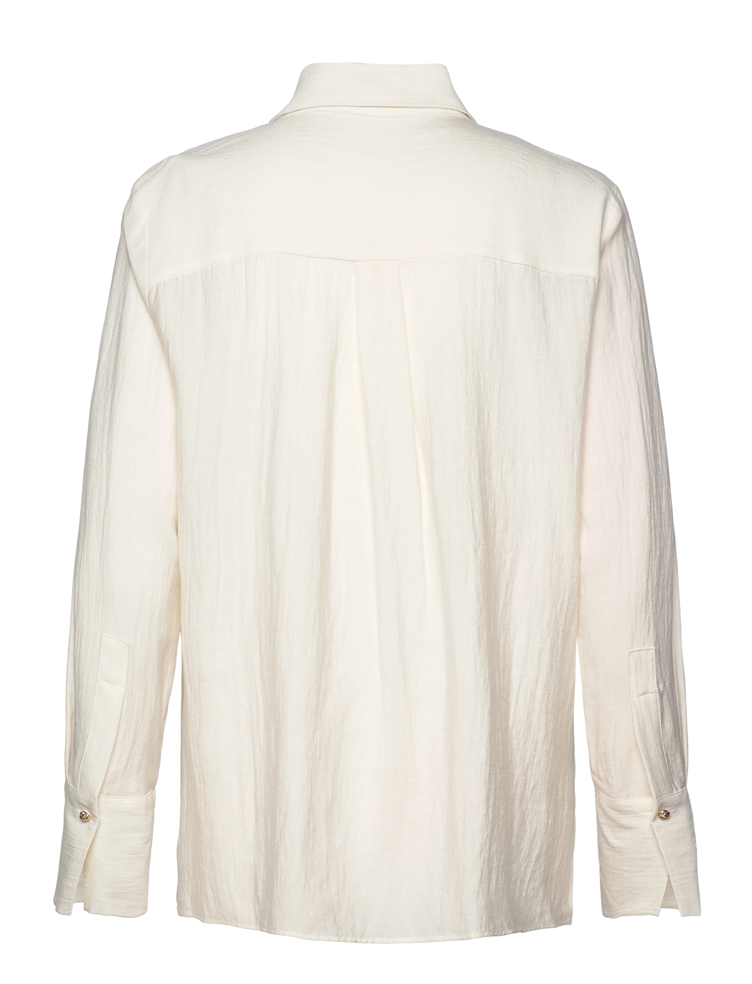 Mango - Fluid shirt with contrasting panel - pitkähihaiset puserot - natural white - 2
