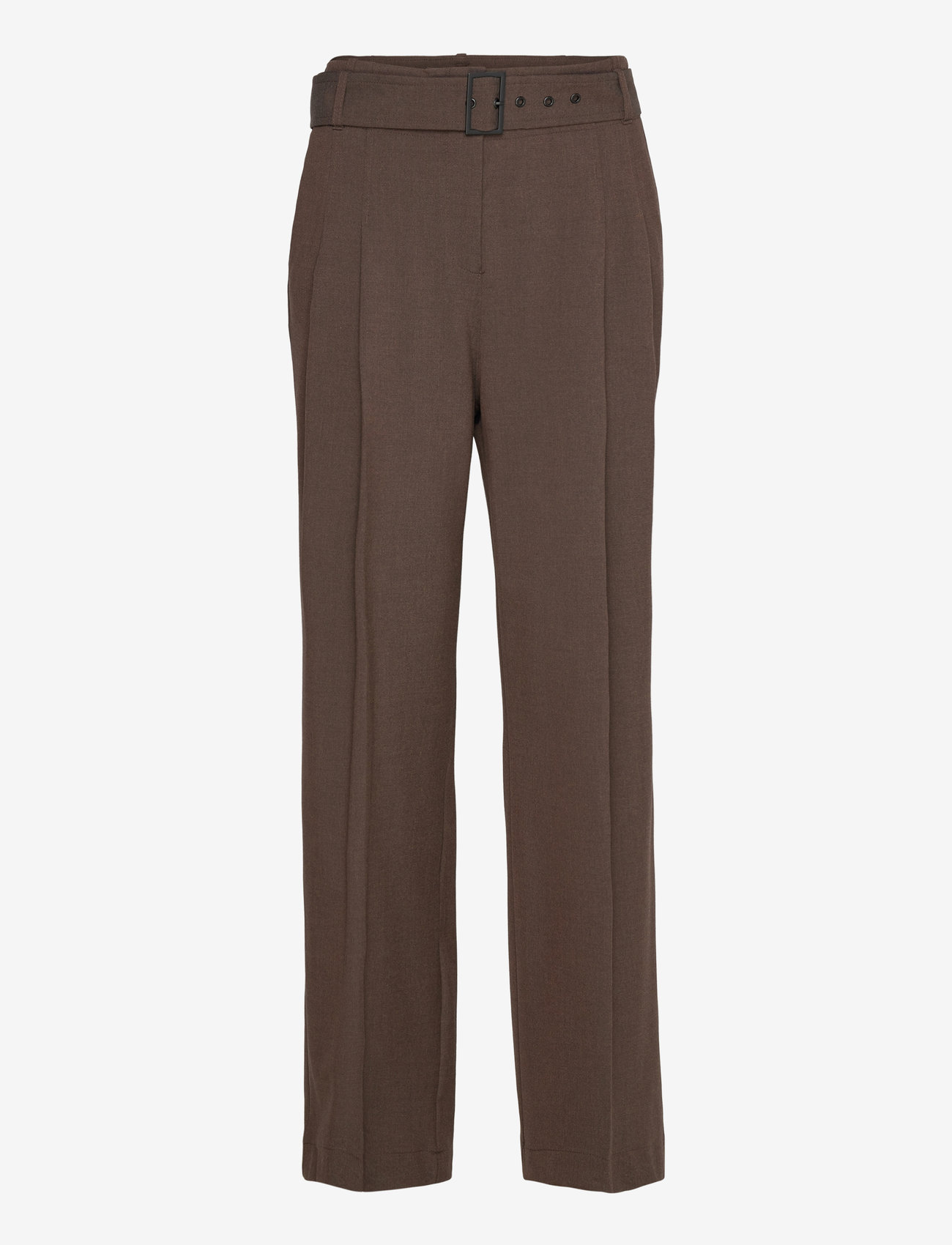 Mango - Belt suit trousers - formell - brown - 1