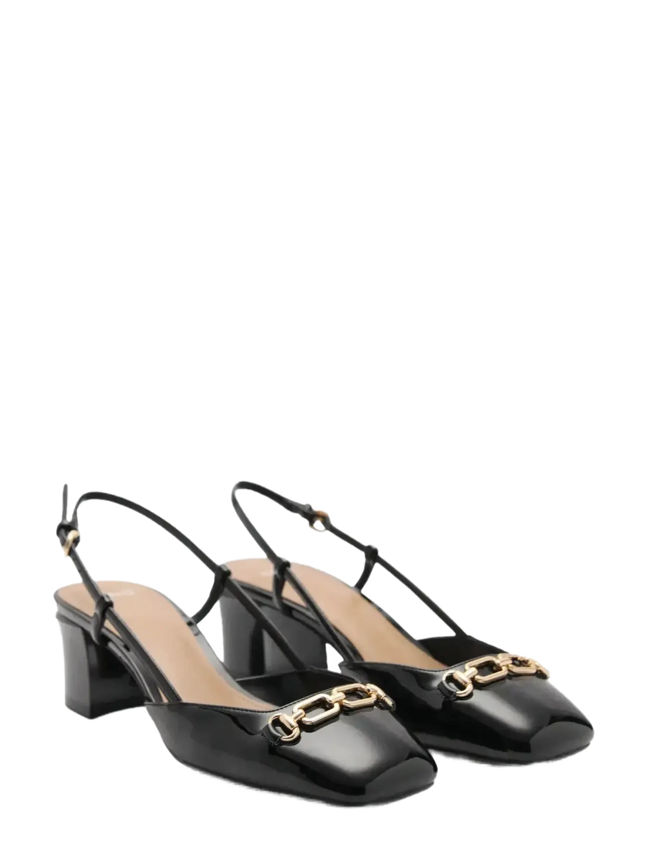 Mango - Heeled shoes with link detail - kvinder - black - 5