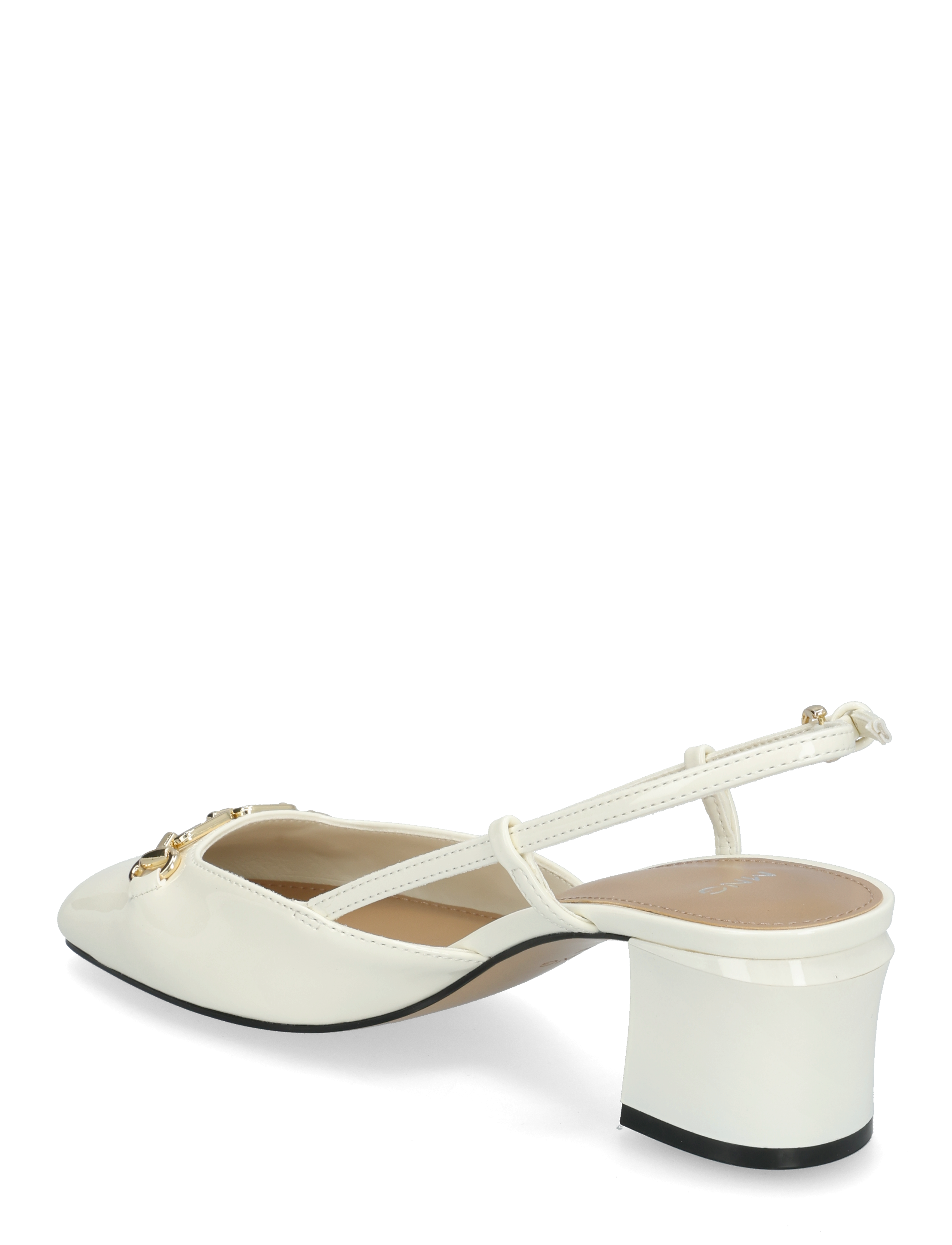 Mango - Heeled shoes with link detail - women - white - 2