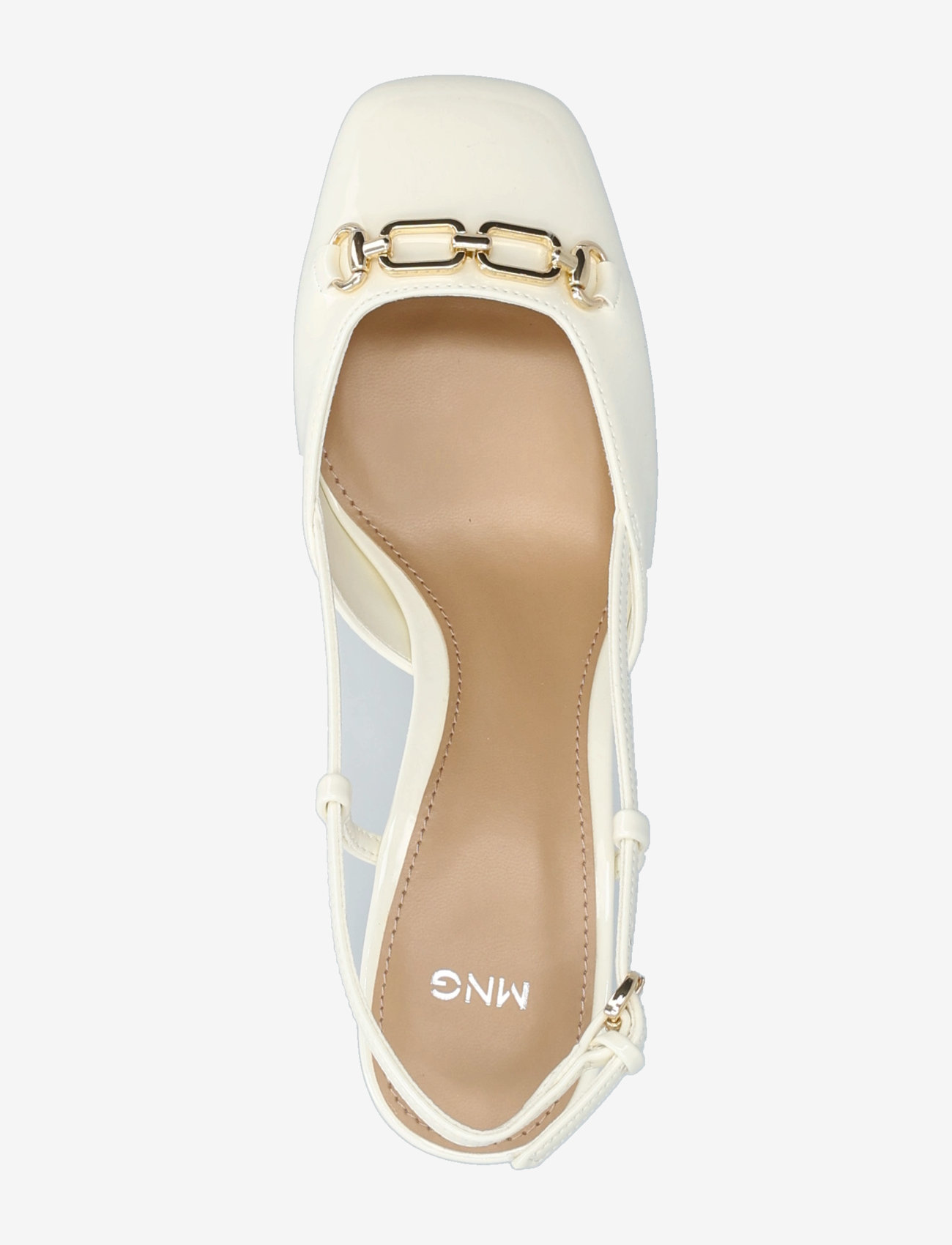 Mango - Heeled shoes with link detail - konfirmation - white - 3