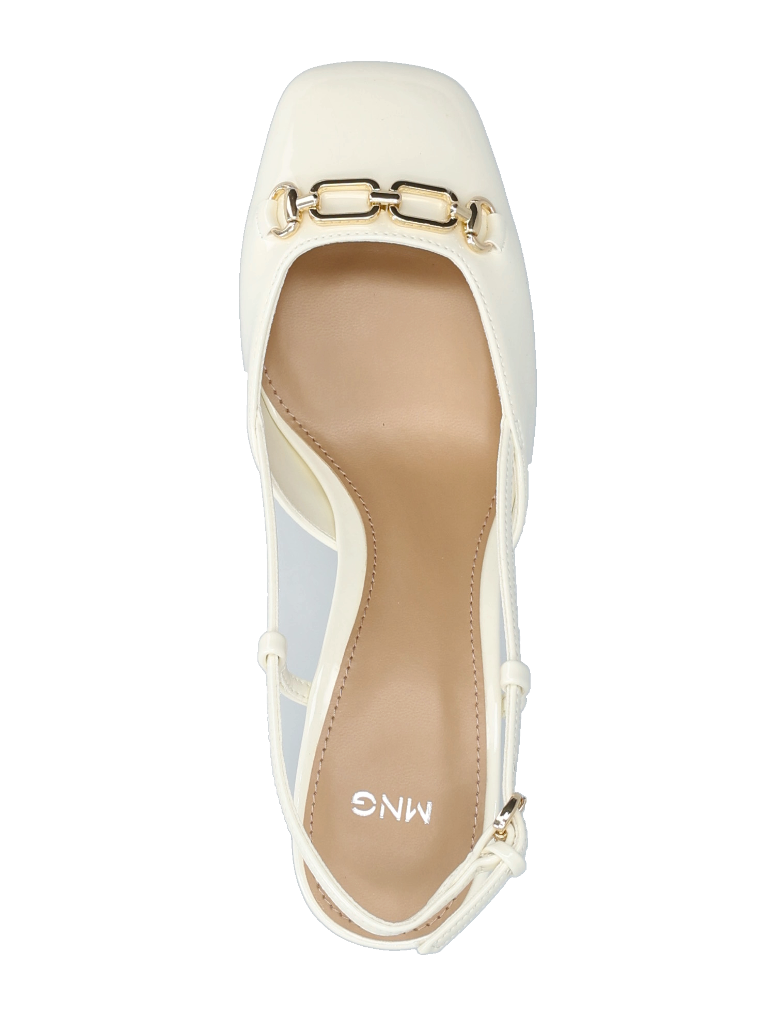 Mango - Heeled shoes with link detail - women - white - 3