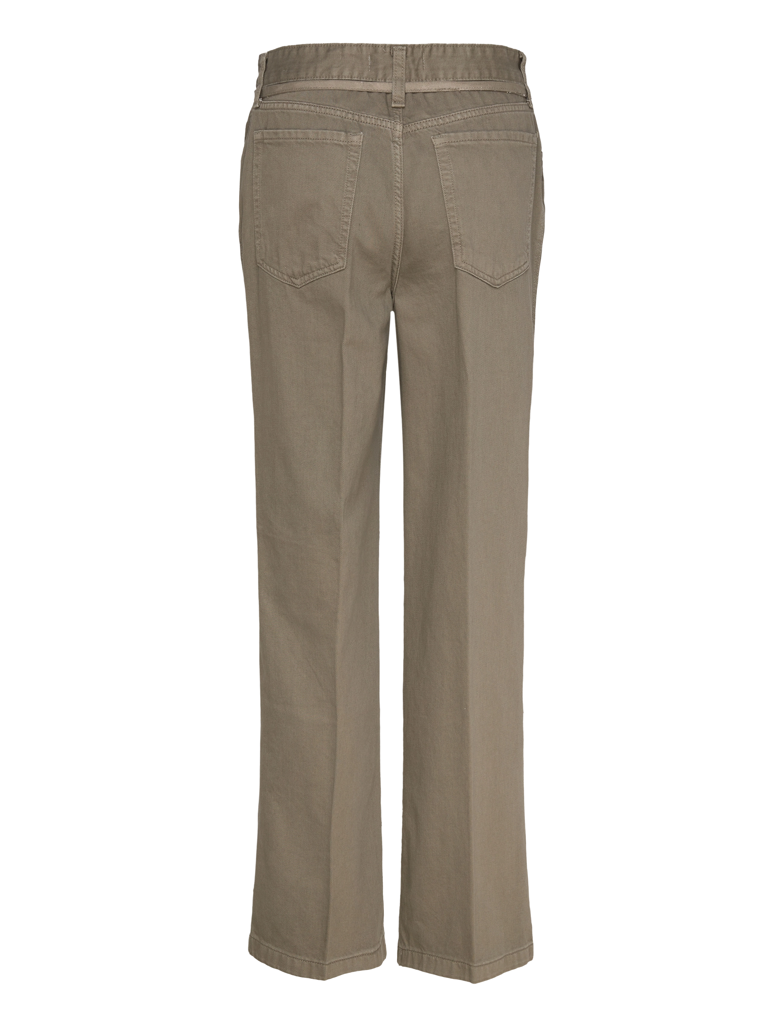 Mango - Wide leg jeans with belt detail - vida jeans - beige - khaki - 2