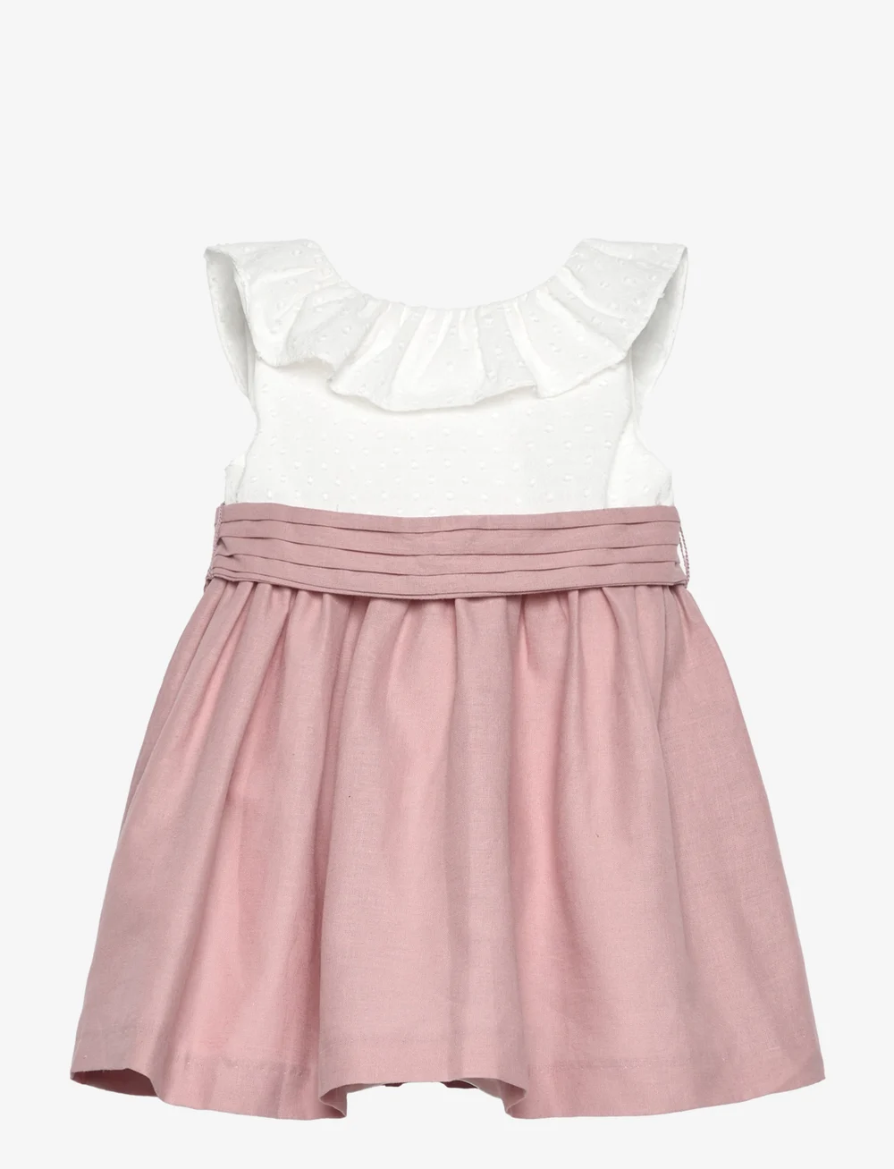 Mango - Contrast skirt dress - festklänningar - white - 0