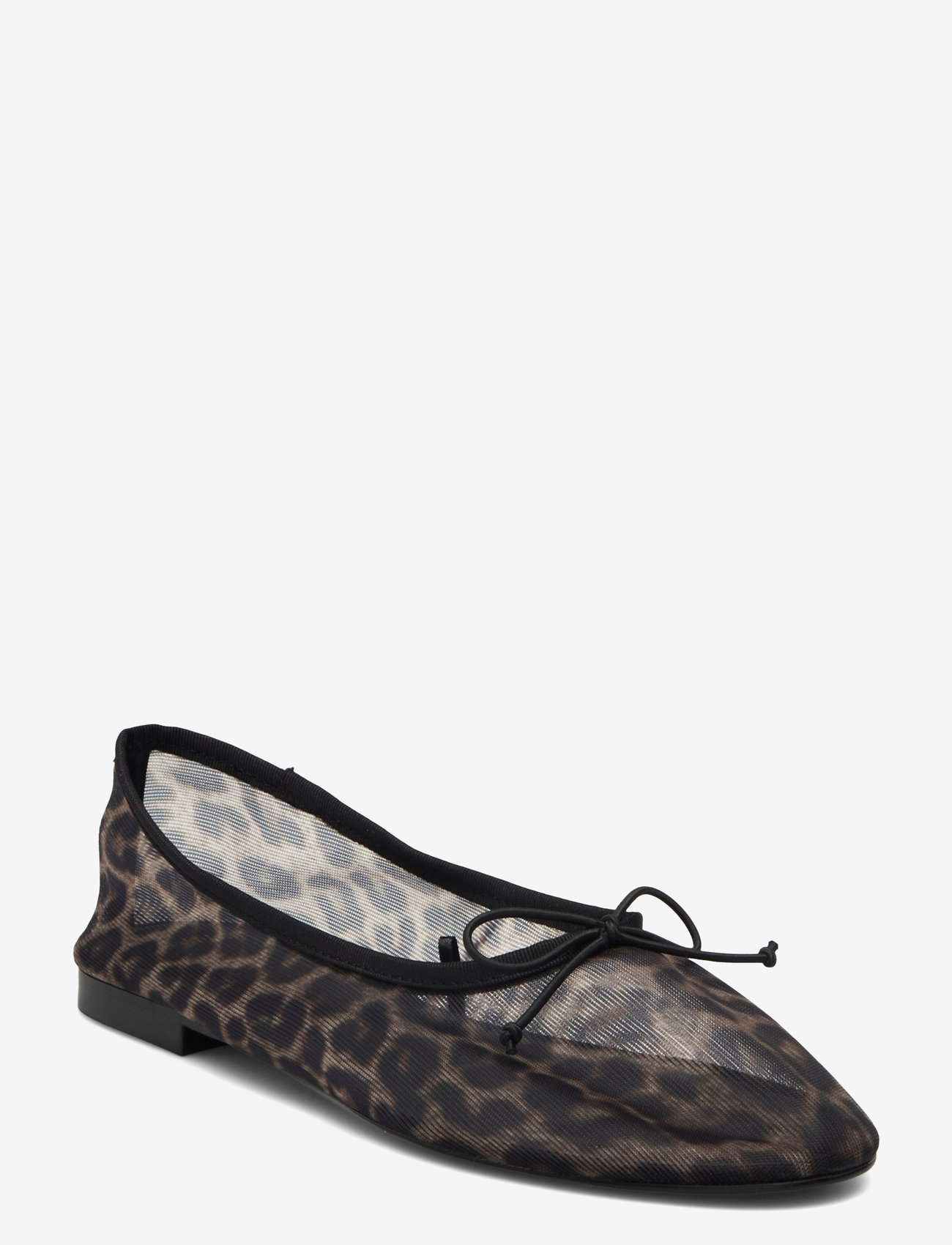 Mango - Animal-print mesh ballerina flats - die niedrigsten preise - black - 1