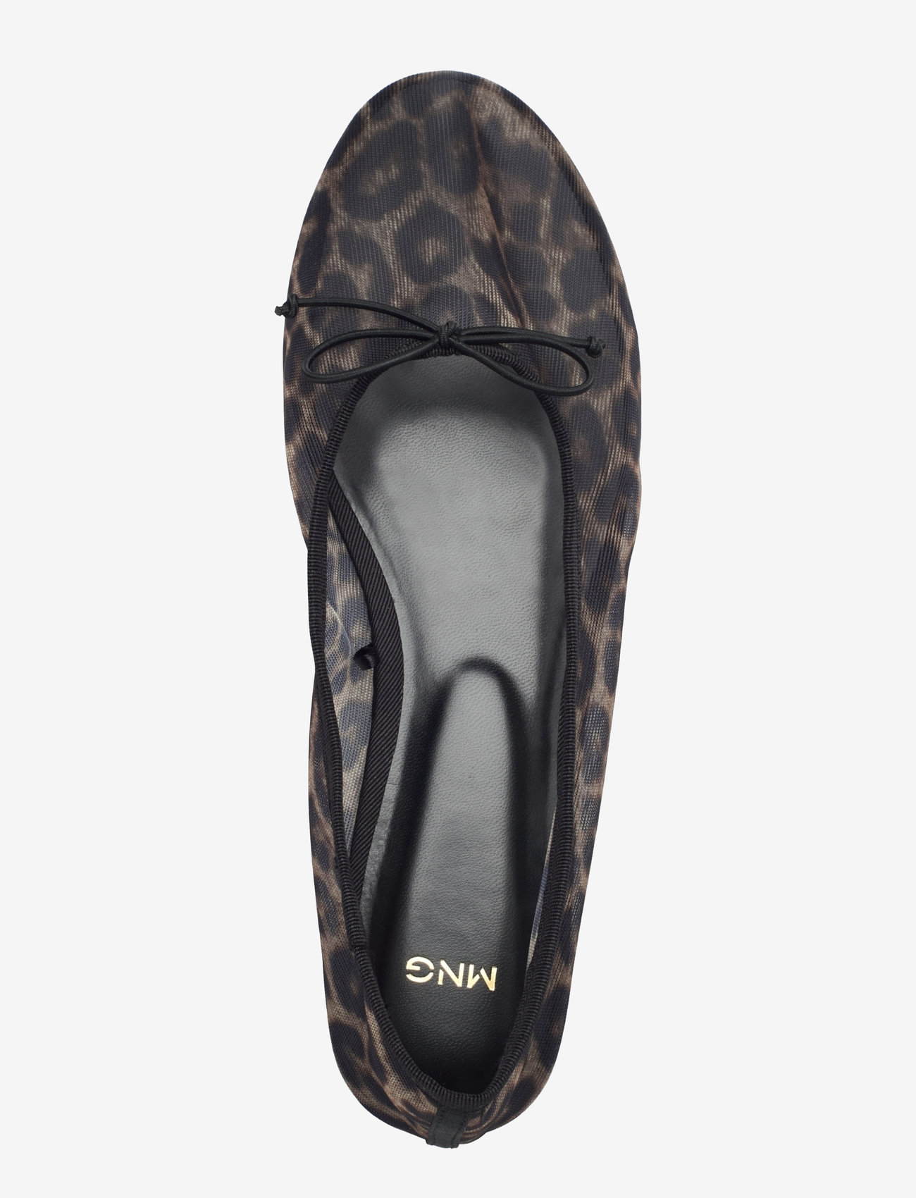 Mango - Animal-print mesh ballerina flats - die niedrigsten preise - black - 3