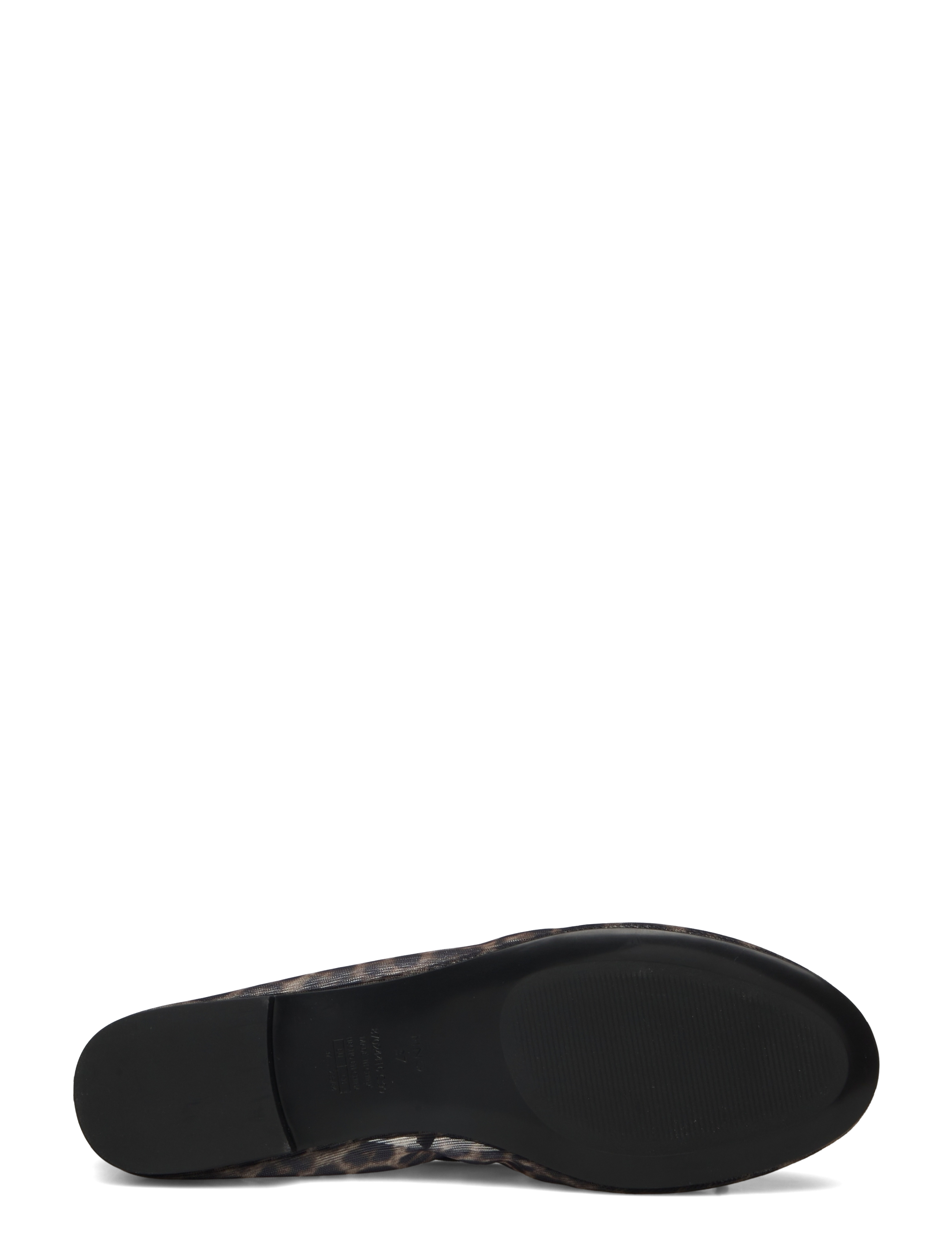 Mango - Animal-print mesh ballerina flats - black - 5