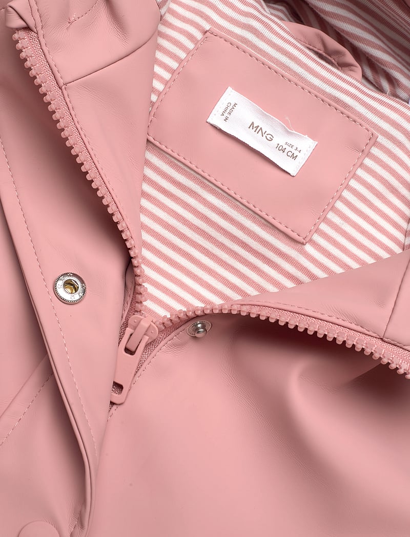 Mango - Quilted hooded parka - pink - 2