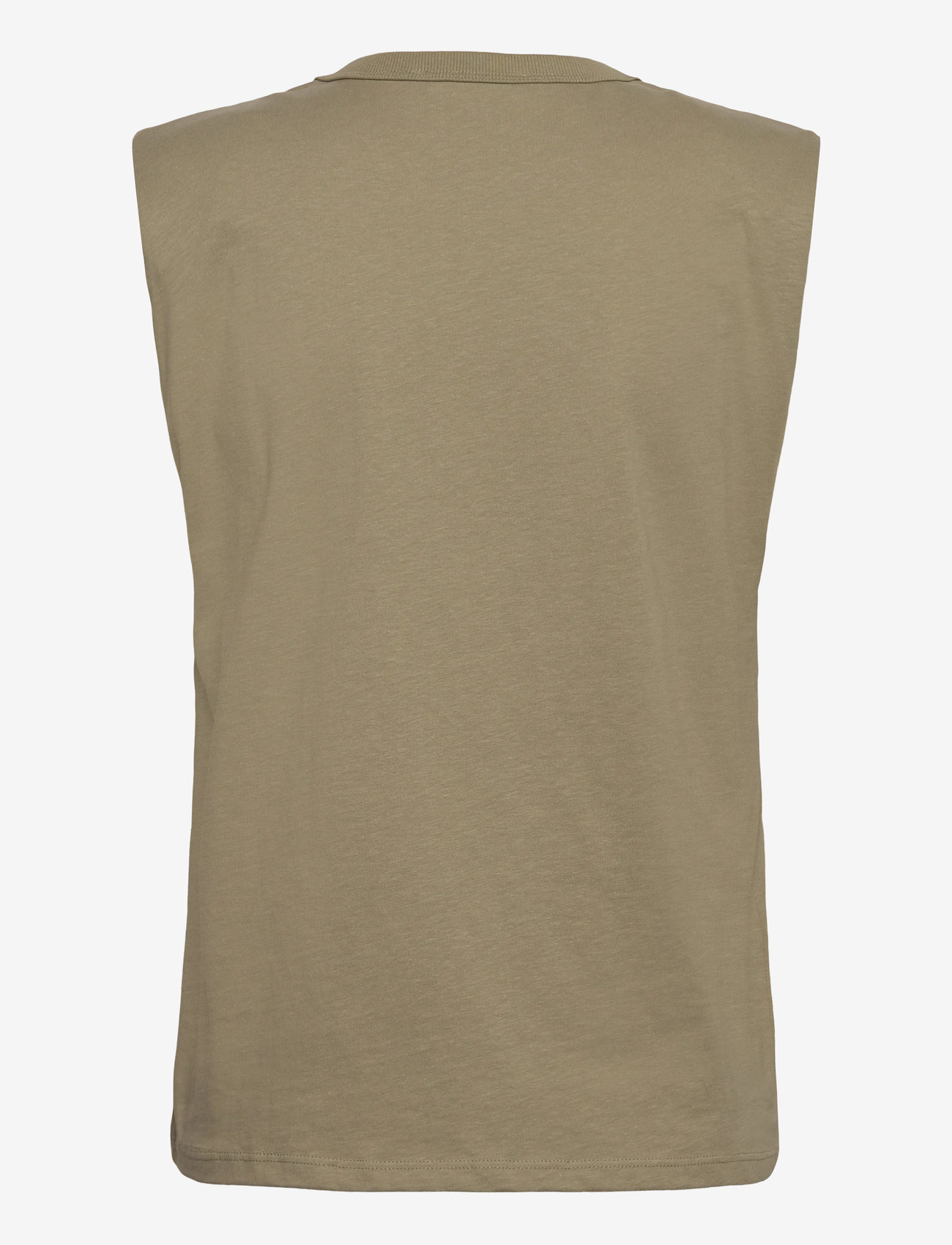 Mango - Short-sleeved cotton t-shirt - tanktops - beige - khaki - 2