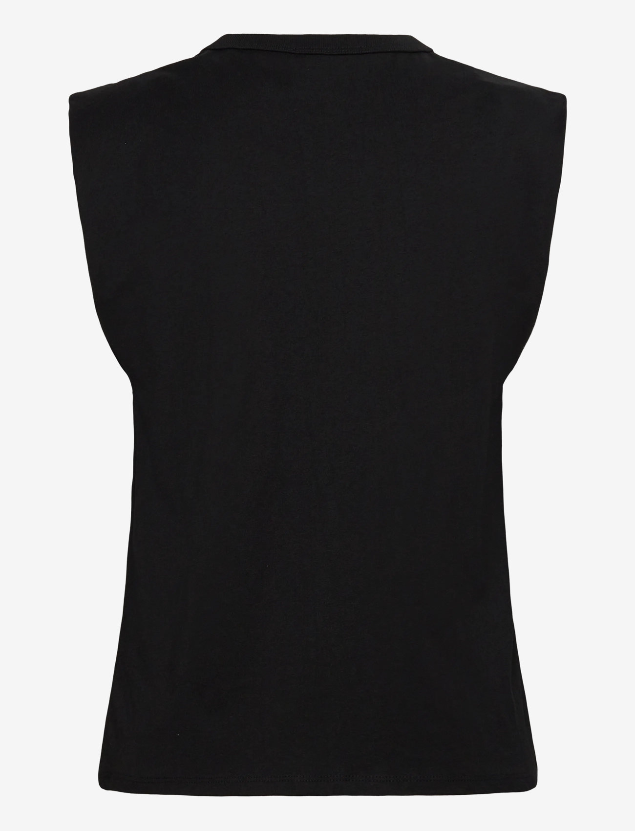 Mango - Short-sleeved cotton t-shirt - tanktops - black - 2
