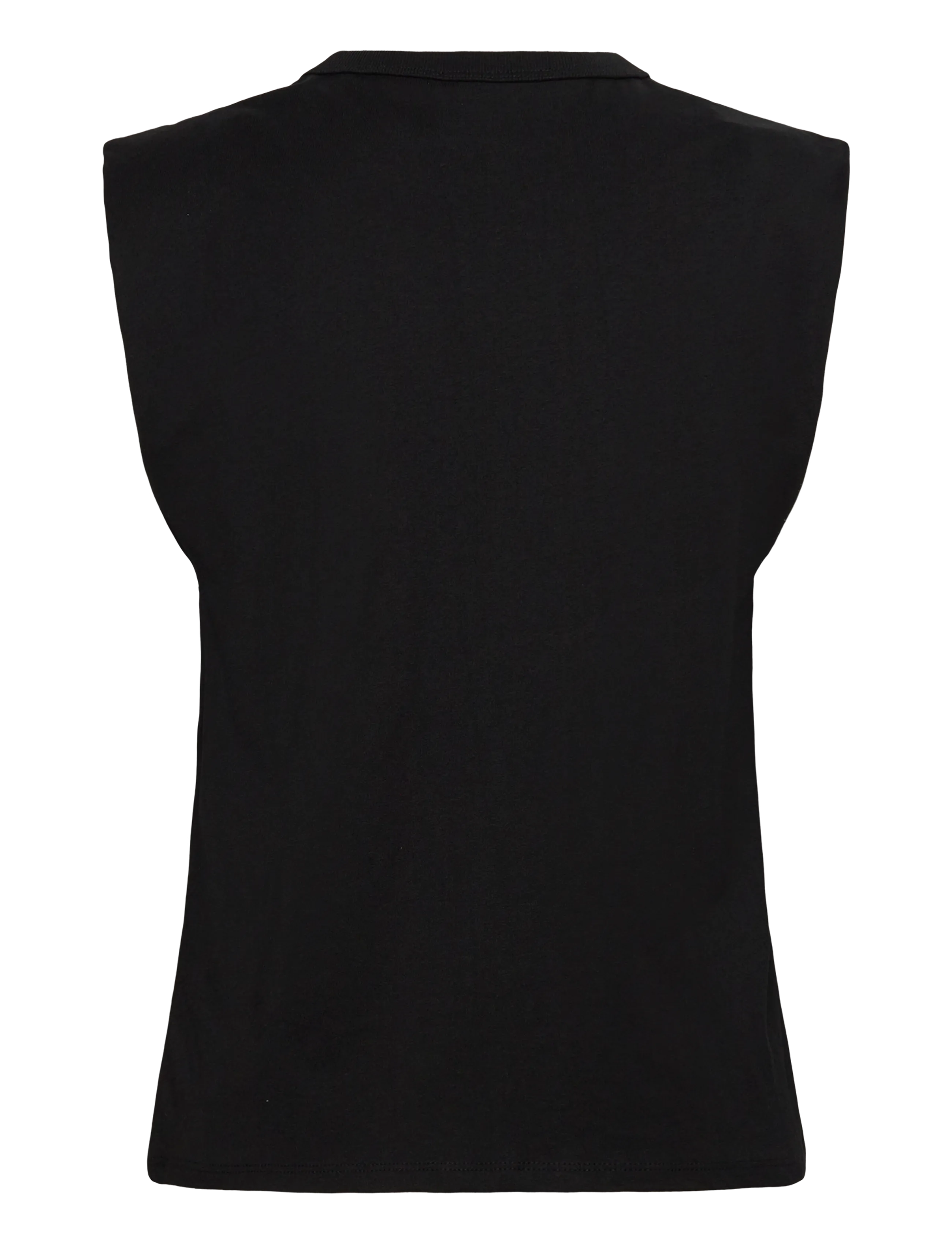 Mango - Short-sleeved cotton t-shirt - tanktops - black - 2