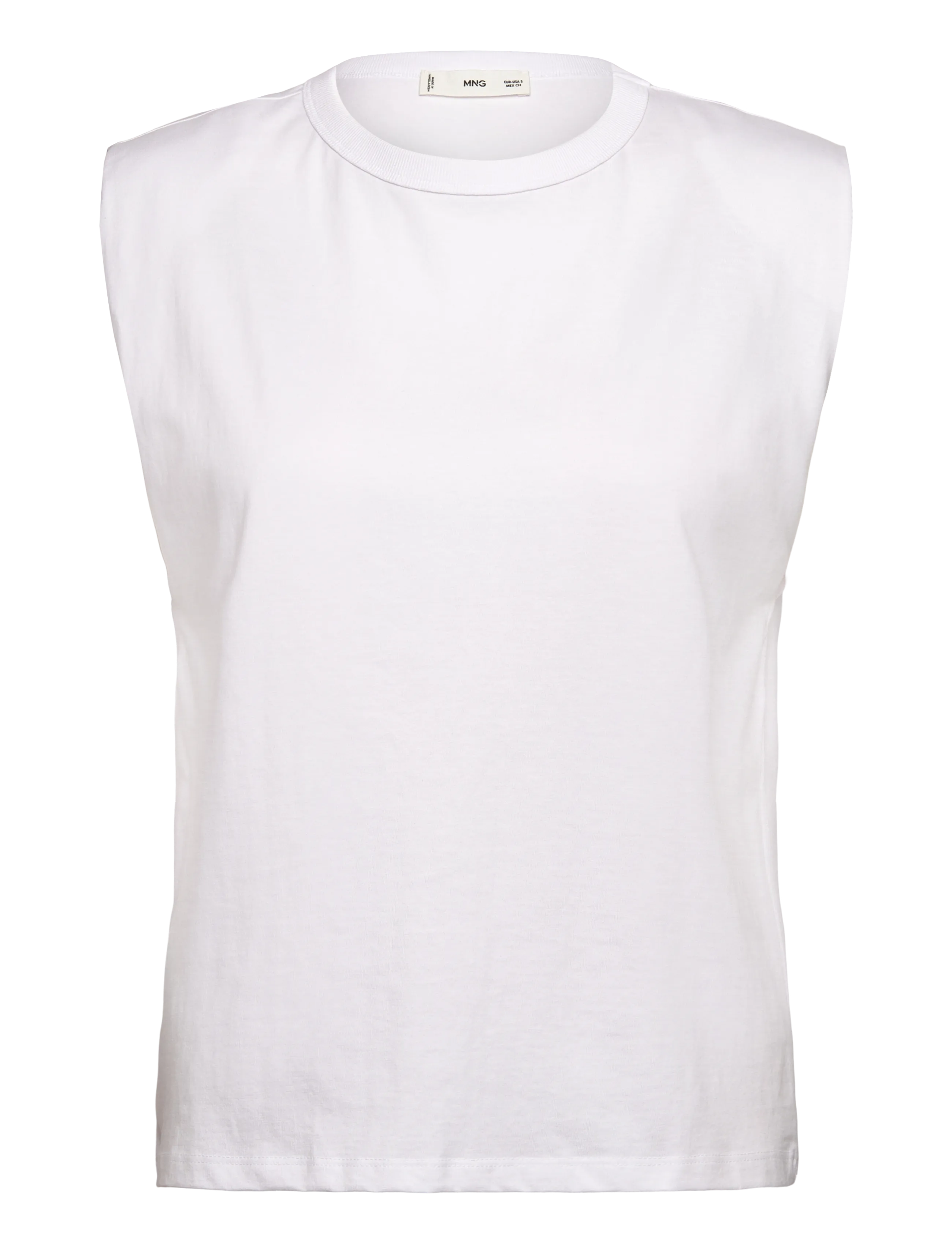 Mango Short-sleeved cotton t-shirt - Mango - WHITE / white