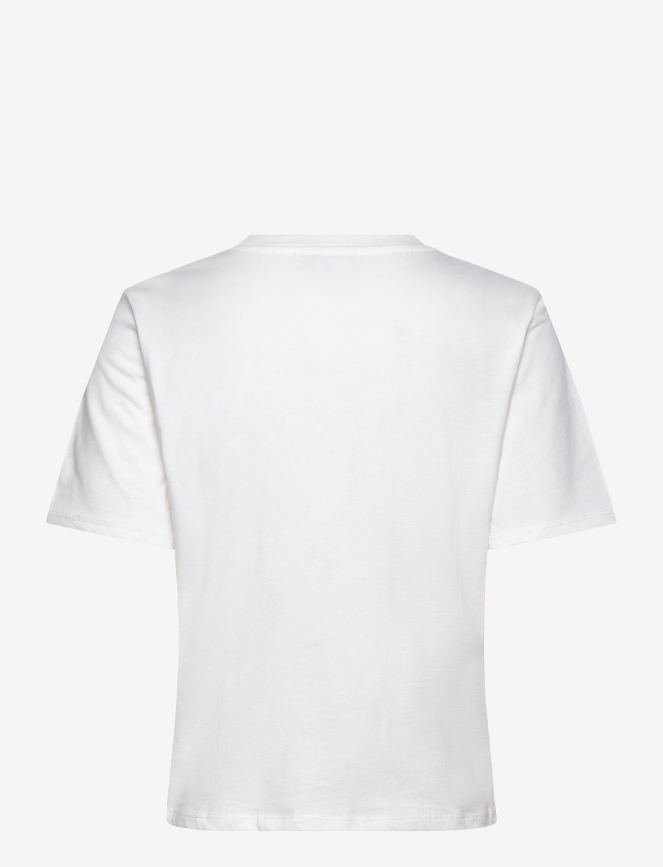 Mango - Short-sleeved t-shirt with crochet pocket - efterårstøj - white - 1