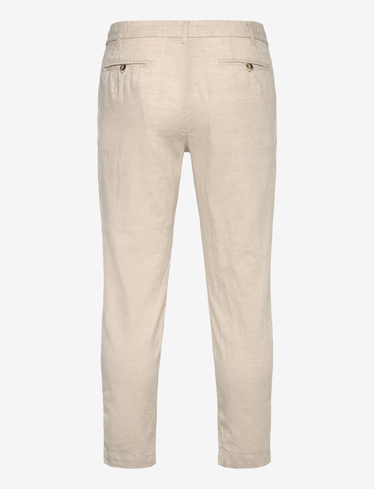 Mango - Slim-fit trousers with drawstring - efterårstøj - light beige - 1