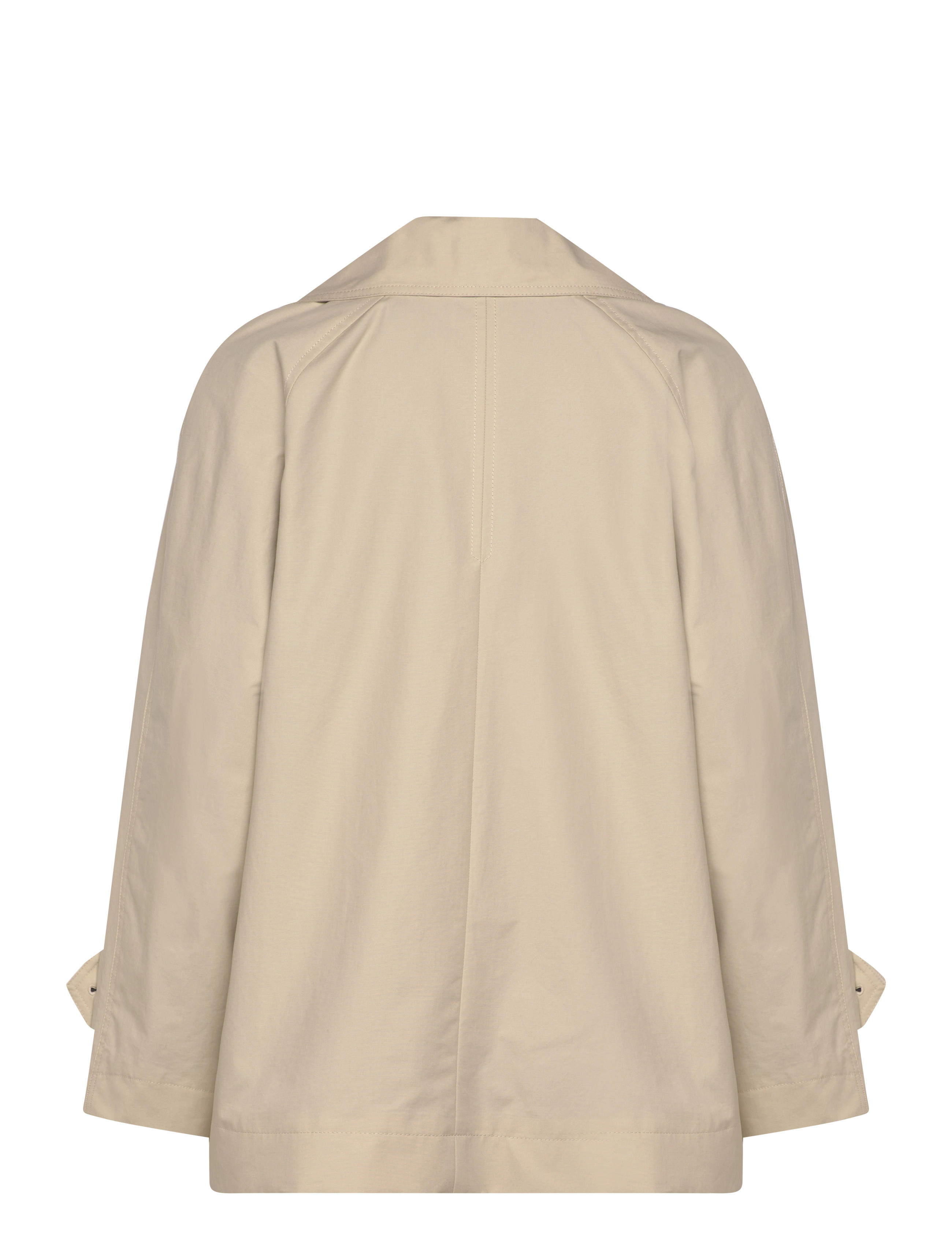 Mango - Short double-breasted trench coat - lt pastel grey - 1