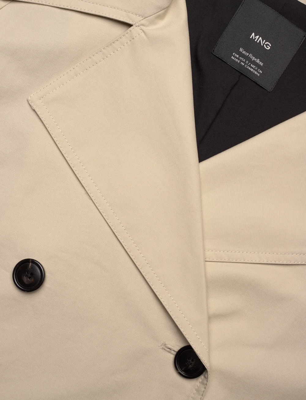 Mango - Short double-breasted trench coat - utility-jakker - lt pastel grey - 3
