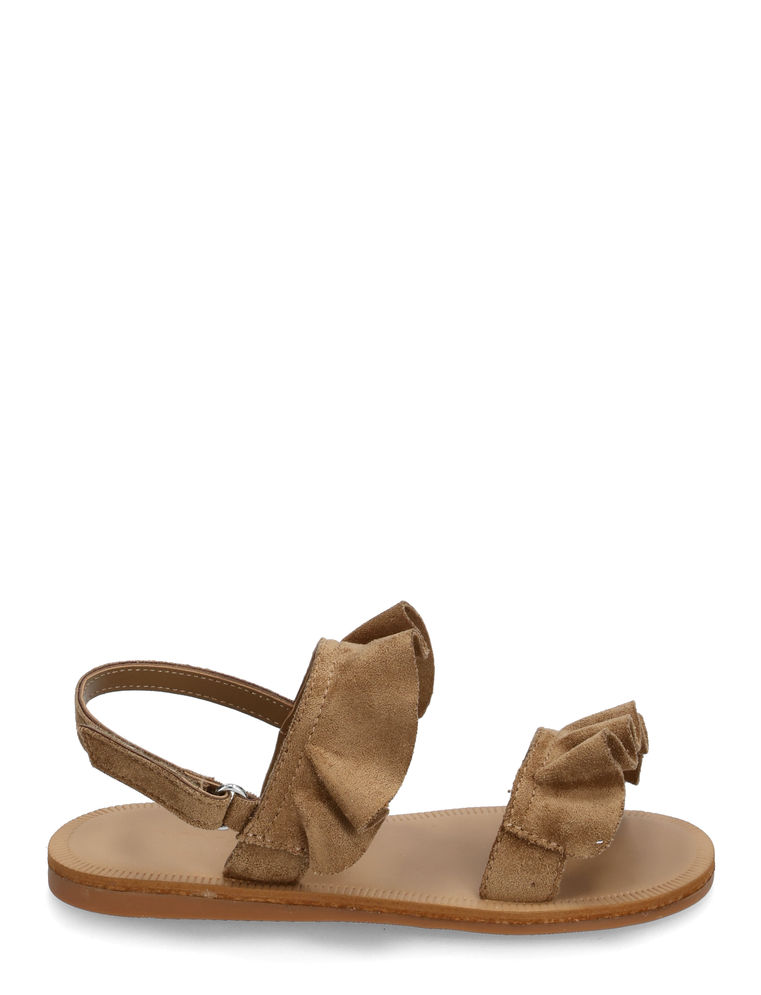 Mango - Sandals with ruffle straps - sandalen - medium brown - 1