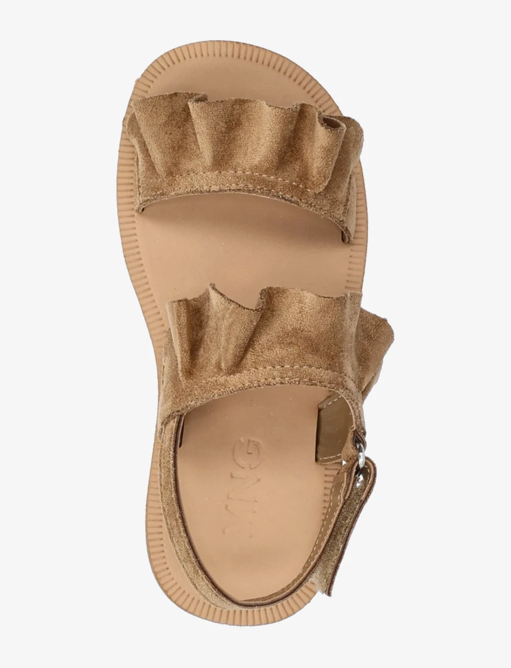 Mango - Sandals with ruffle straps - sandalen - medium brown - 3