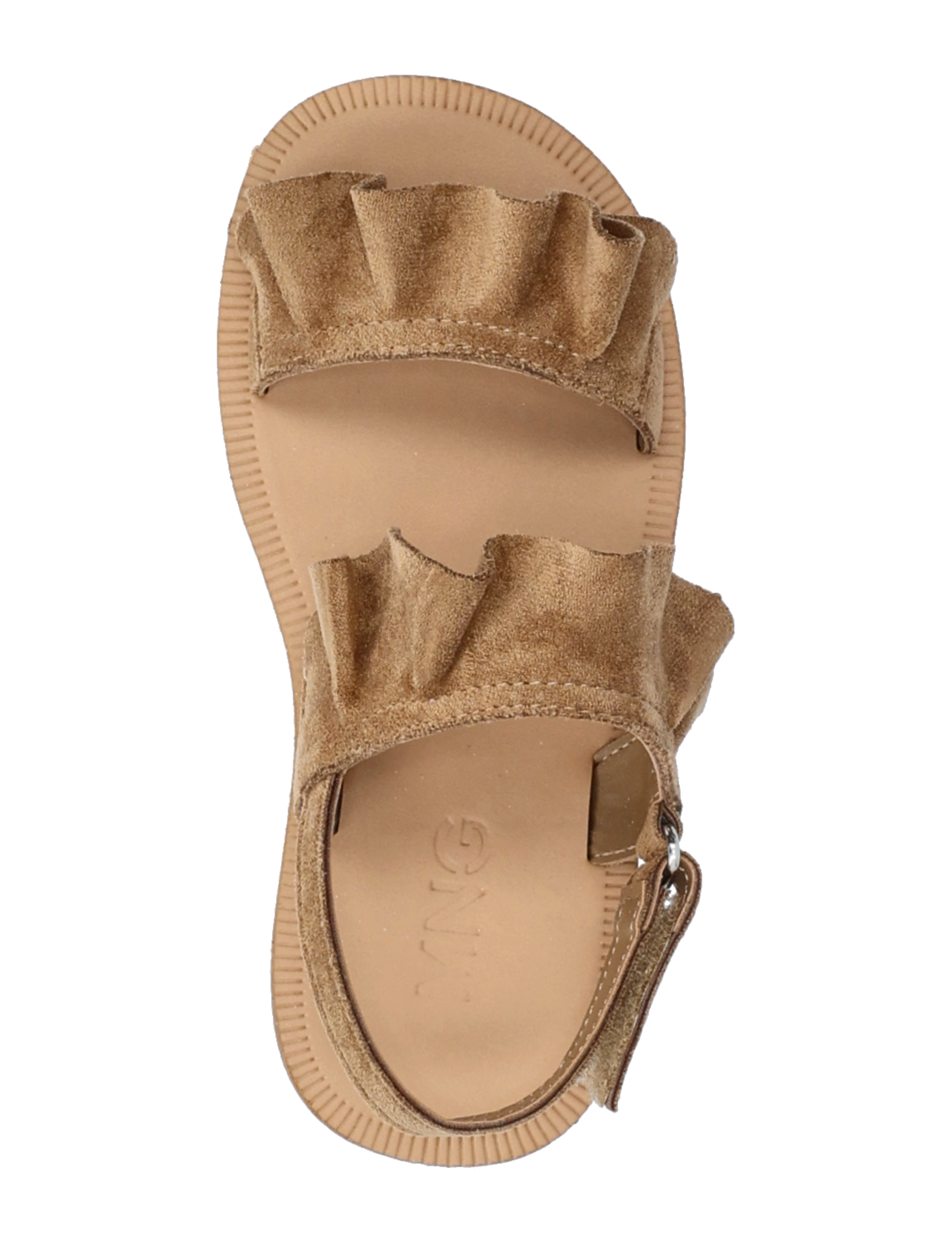 Mango - Sandals with ruffle straps - sandalen - medium brown - 3