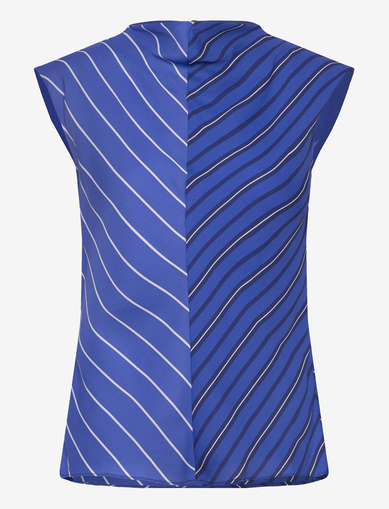 Mango - Combined striped blouse - Ærmeløse bluser - medium blue - 0