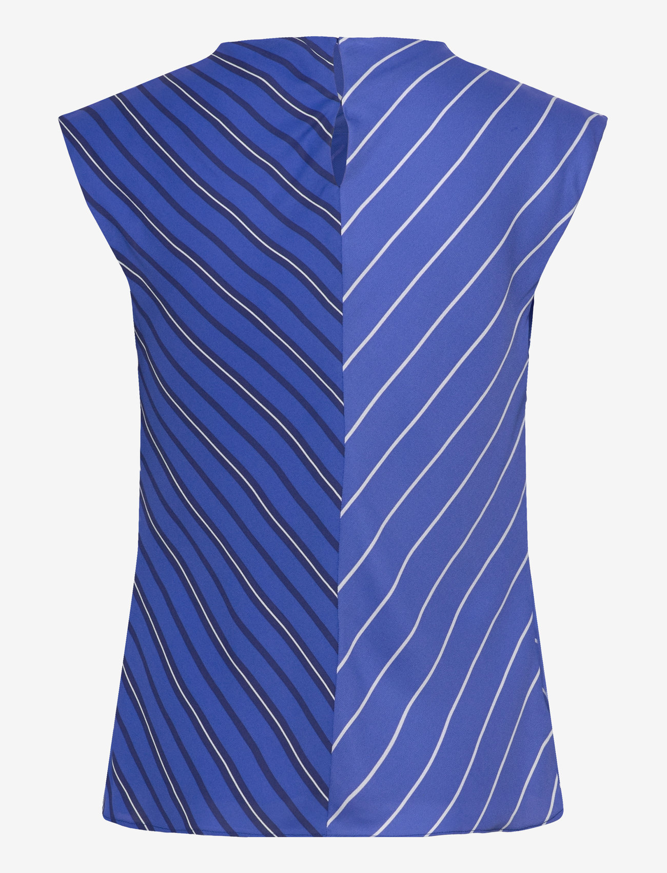 Mango - Combined striped blouse - Ærmeløse bluser - medium blue - 1