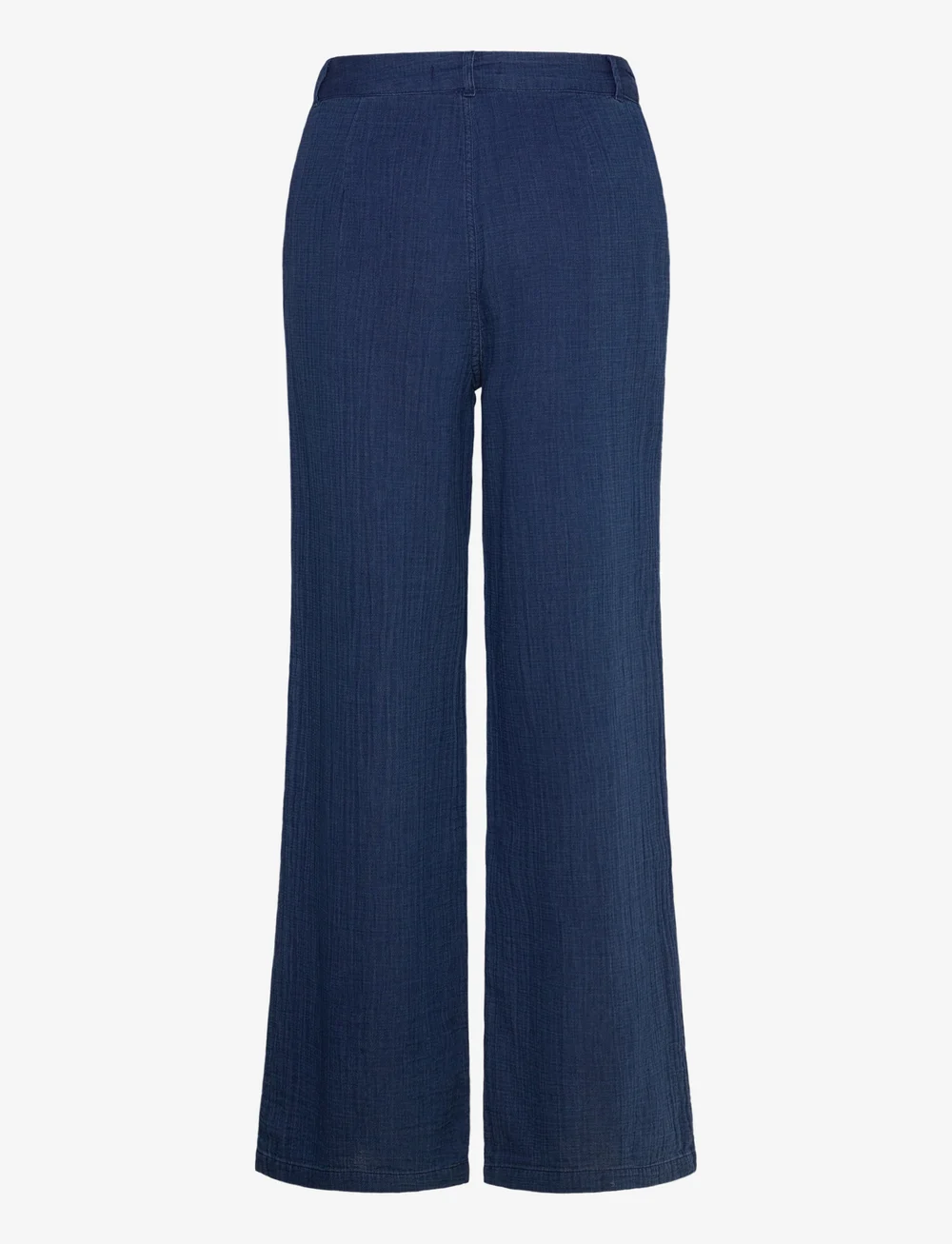 Mango - High-waisted denim flowy trousers - bukser med brede ben - dark blue - 2