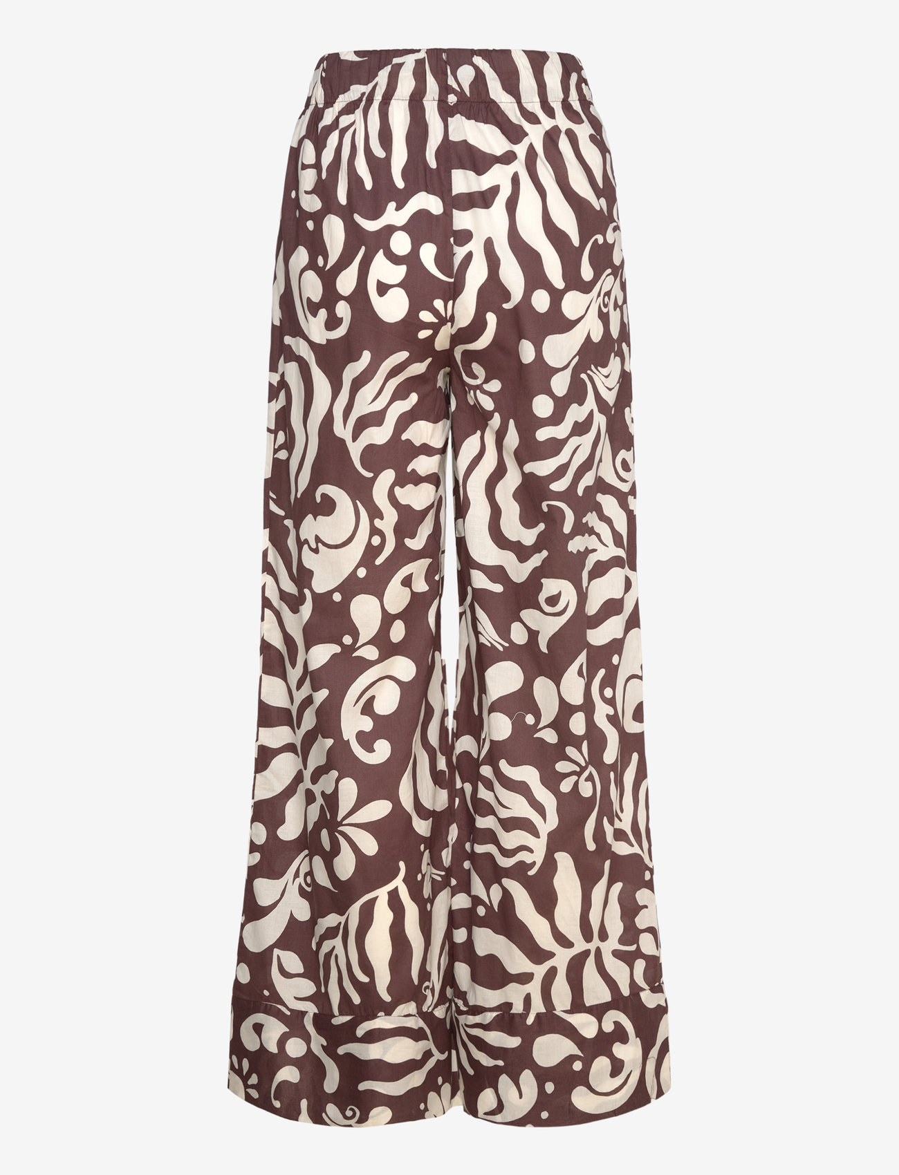 Mango - Printed cotton trousers - festklær til outlet-priser - brown - 2