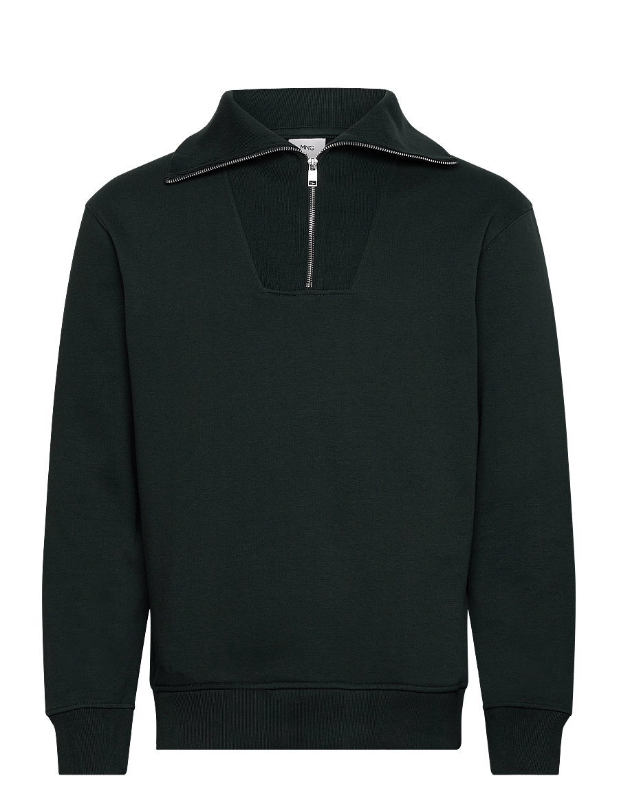 Mango - Regular-fit zip-neck sweatshirt - kollektioner - green - 0
