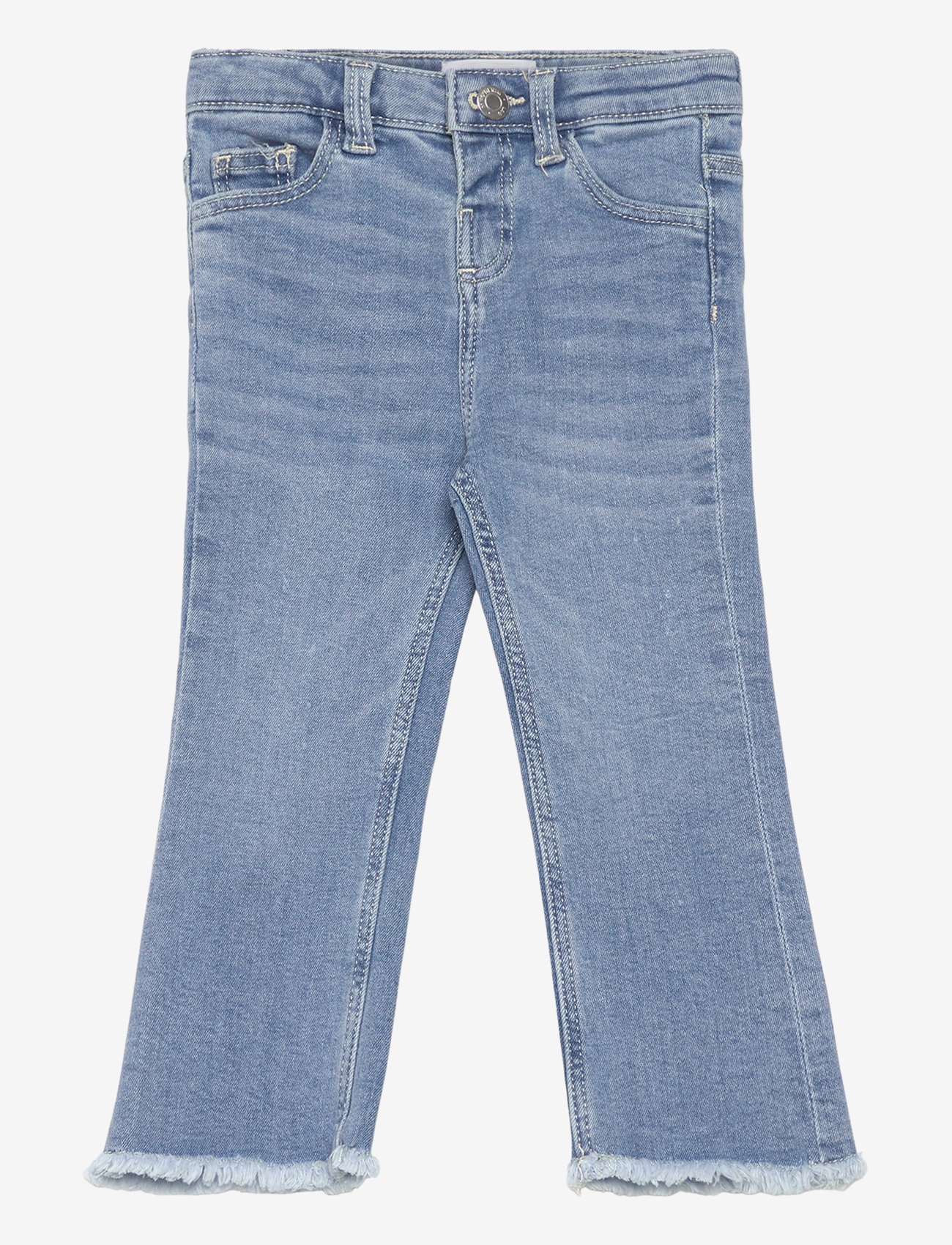 Mango - Frayed low-rise skinny jeans - skinny jeans - open blue - 0